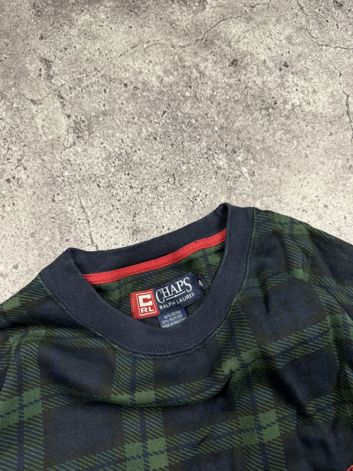 Chaps Ralph Lauren Vintage CHAPS RALPH LAUREN Checkered Sweatshirt Embroidered Size US M / EU 48-50 / 2 - 4 Thumbnail