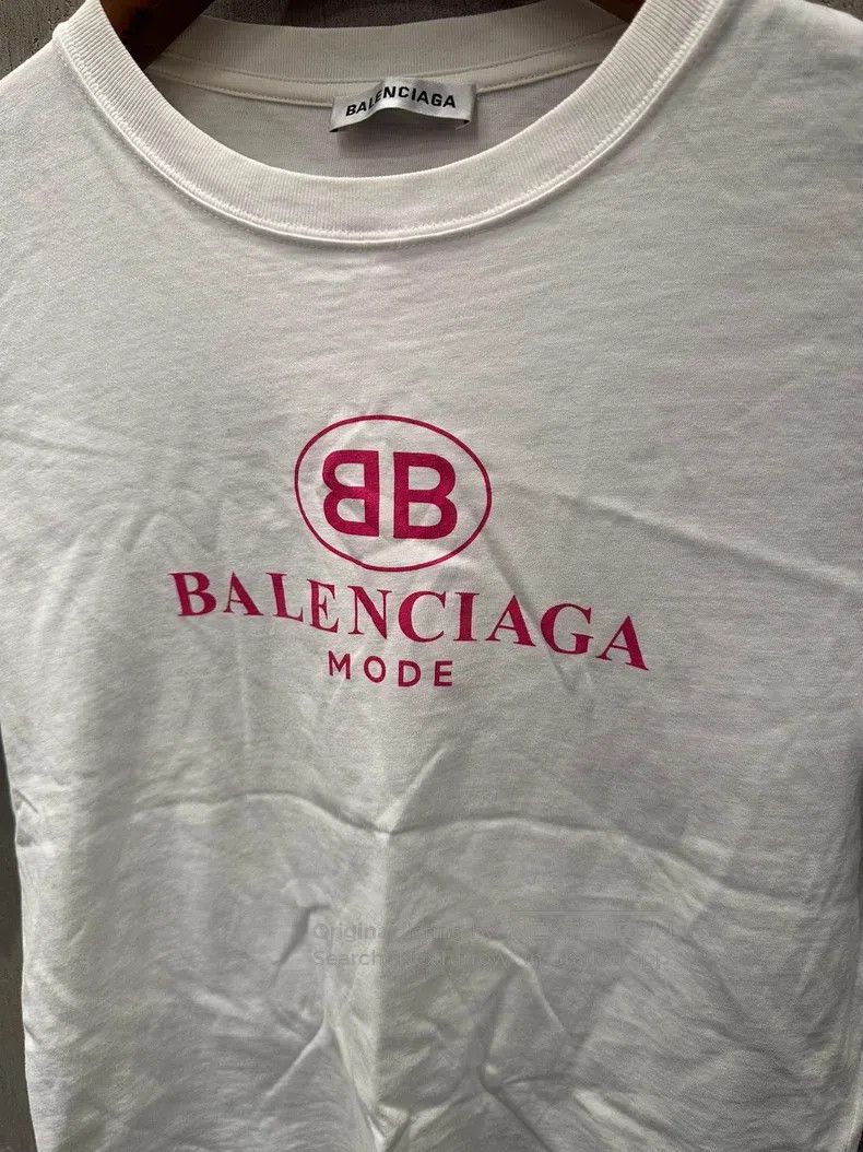 Balenciaga Balenciaga Double B Alphabet Printed Short Sleeve Size US L / EU 52-54 / 3 - 3 Thumbnail