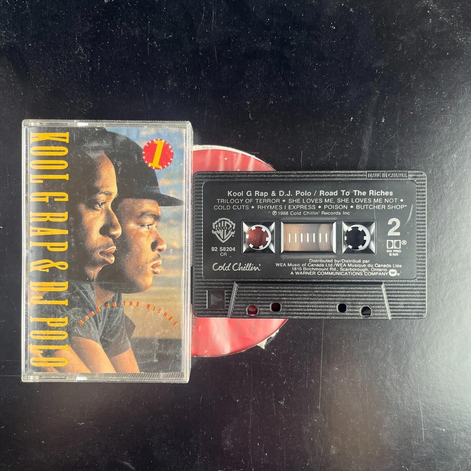 Other Kool G Rap DJ Polo Road To The Riches Cassette 1989 Original Size ONE SIZE - 1 Thumbnail