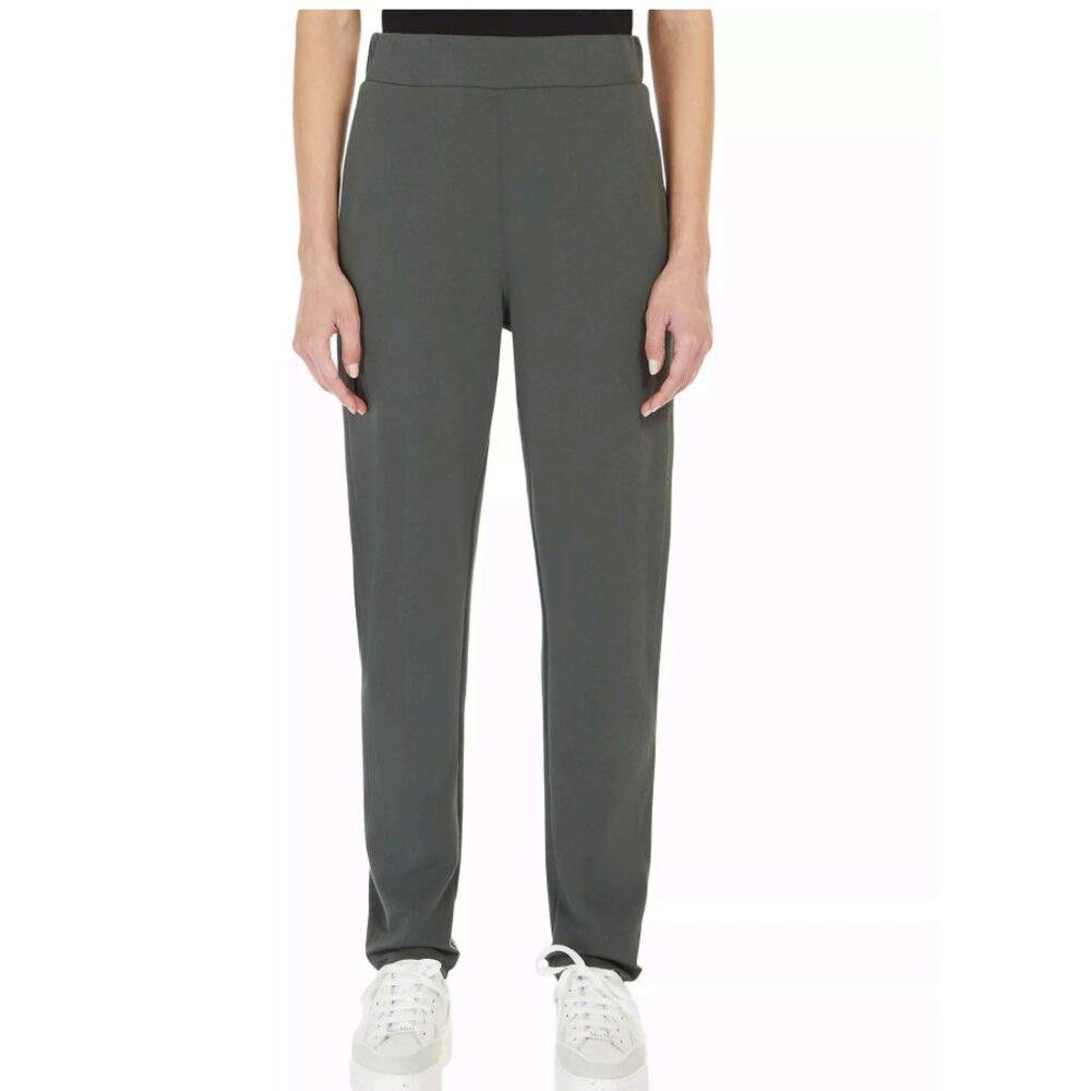Max Mara Max Mara Leisure Pesca Cotton Jersey Joggers in Khaki Sz M Size 32" / US 10 / IT 46 - 4 Thumbnail