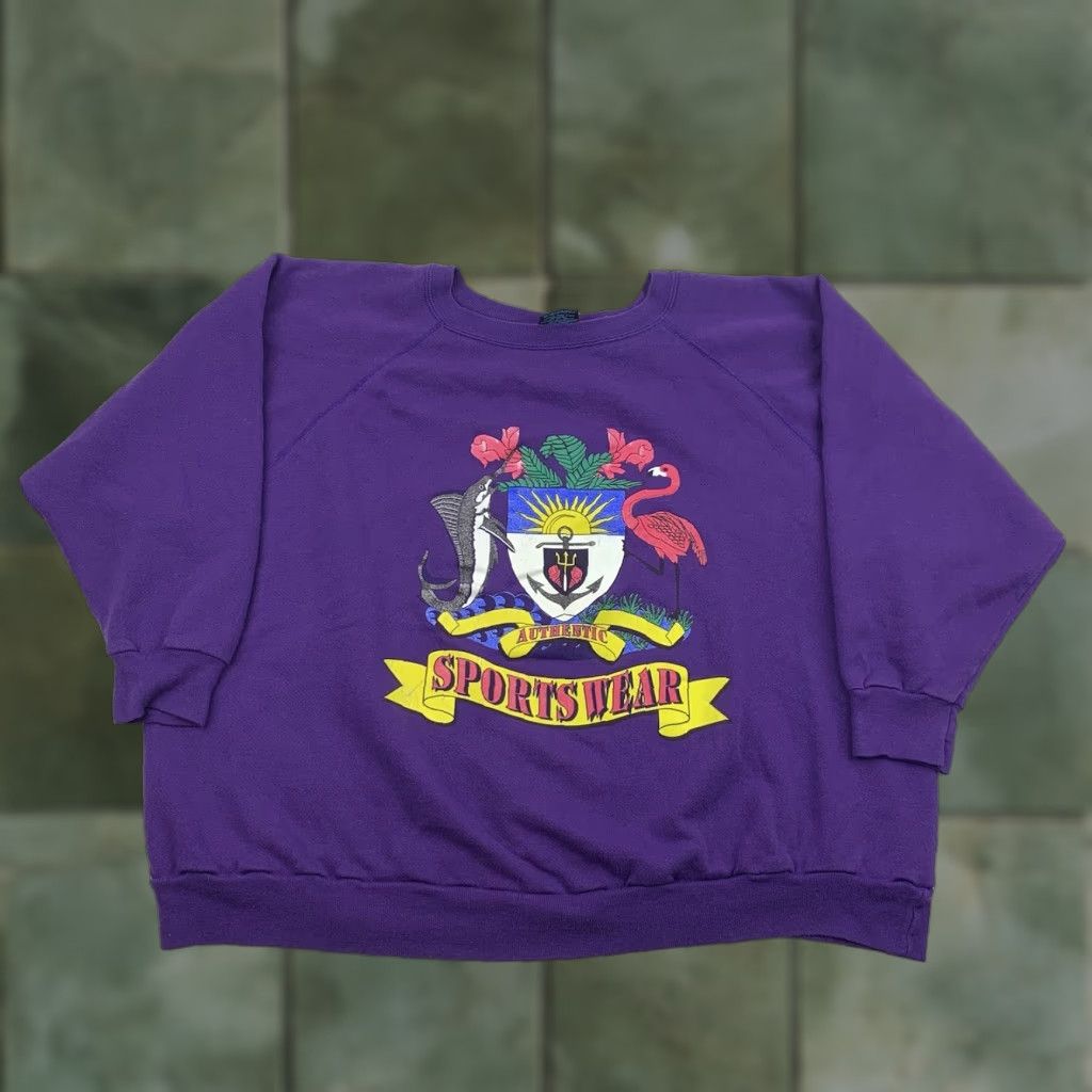 McGregor VINTAGE MacGregor Sportswear Sweatshirt Womens 2XL Purple Pullover Crewneck 90s Size XXL / US 16-18 / IT 52-54 - 1 Thumbnail