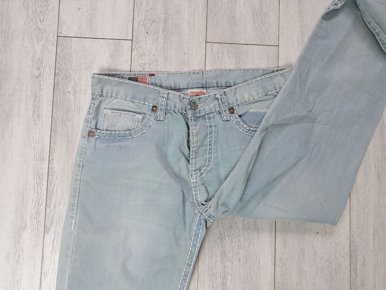 True Religion True Religion Billy Super T Seat 34 Denim Jeans Size US 32 / EU 48 - 3 Thumbnail