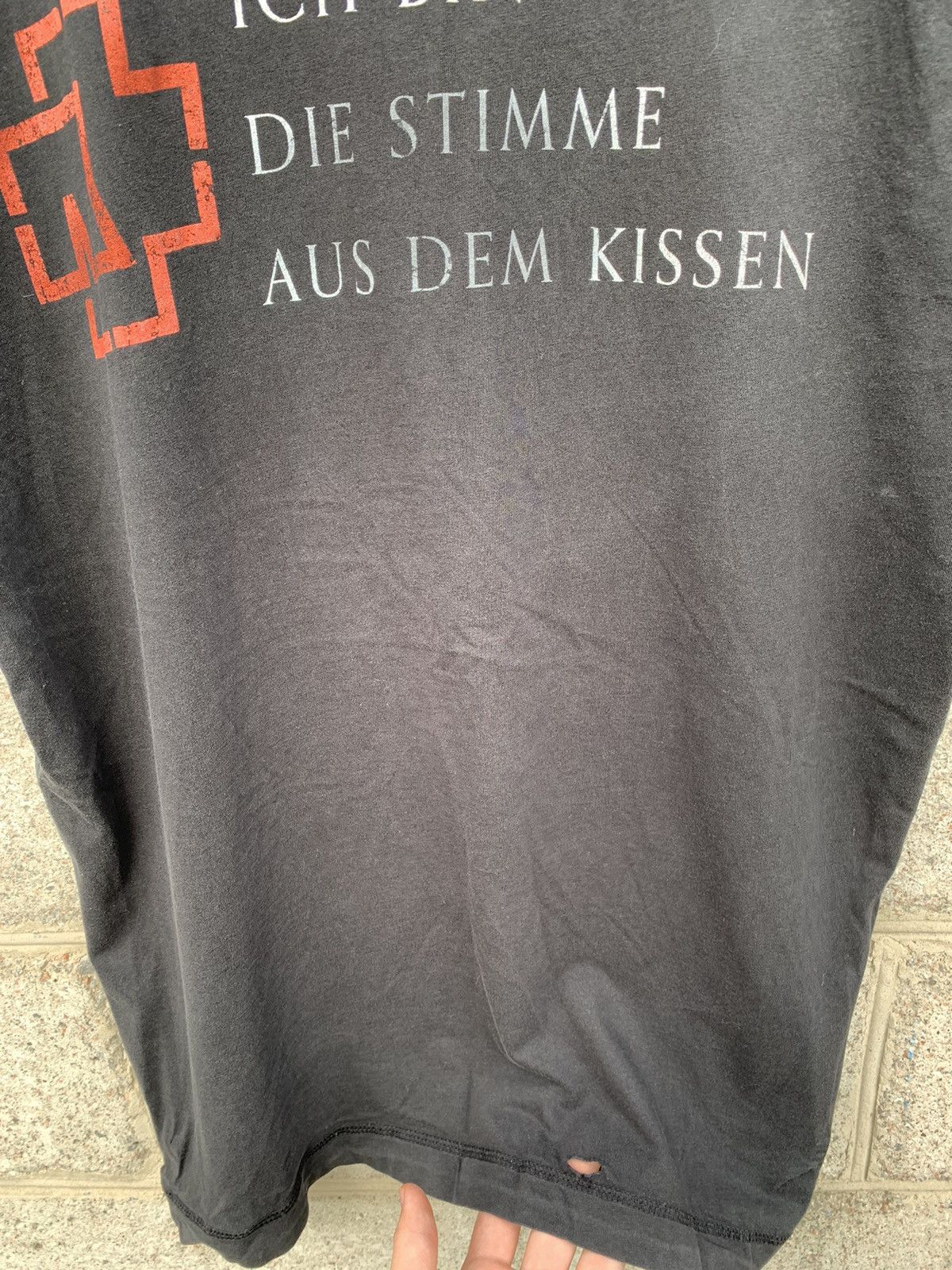 Band Tees × Vintage Vintage Rammstein Mein Herz Brennt Hardcore Metal Tee Size US L / EU 52-54 / 3 - 9 Thumbnail