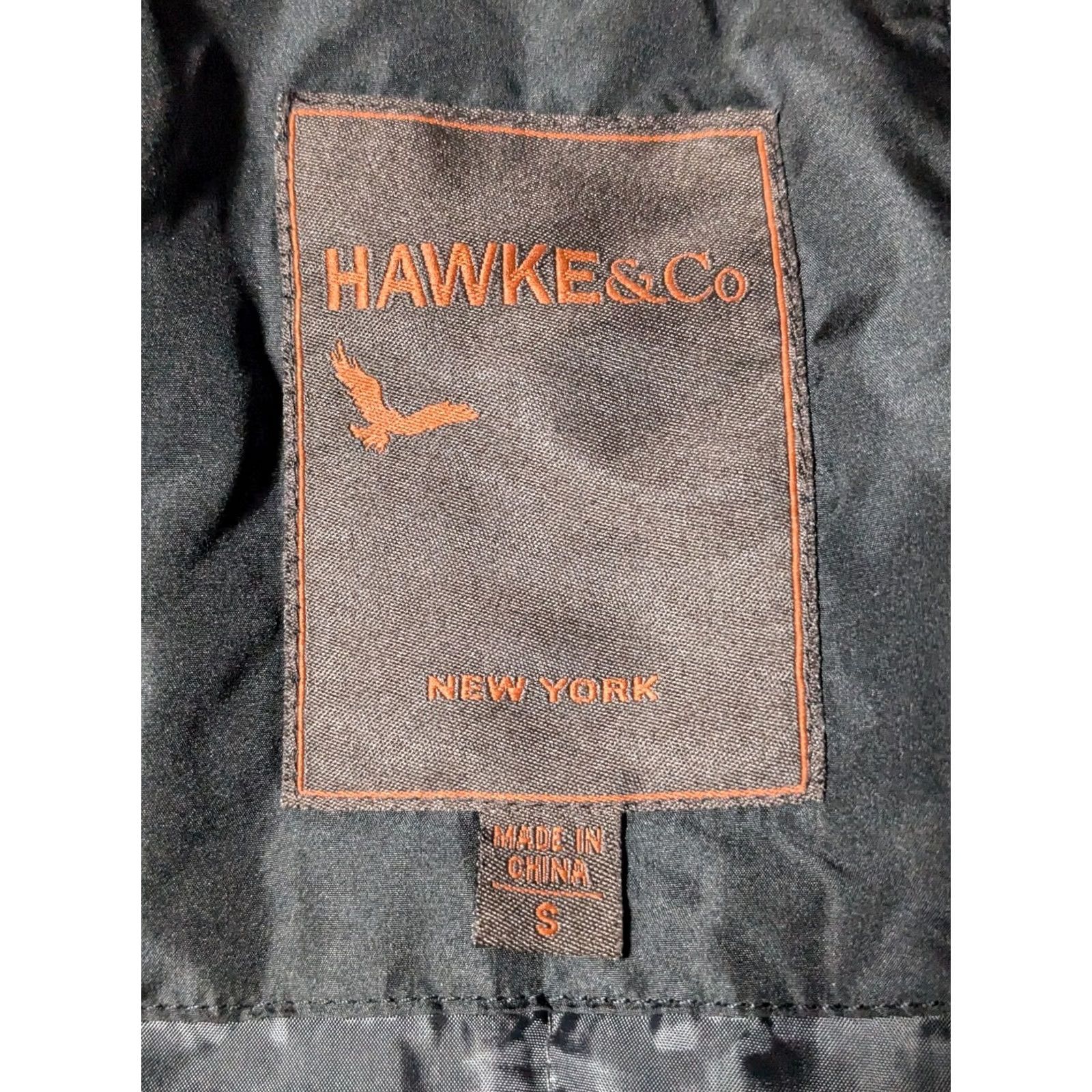 Vintage HAWKE & CO Men Small Black Lined Full Zip Performance Jacket Size US S / EU 44-46 / 1 - 4 Thumbnail