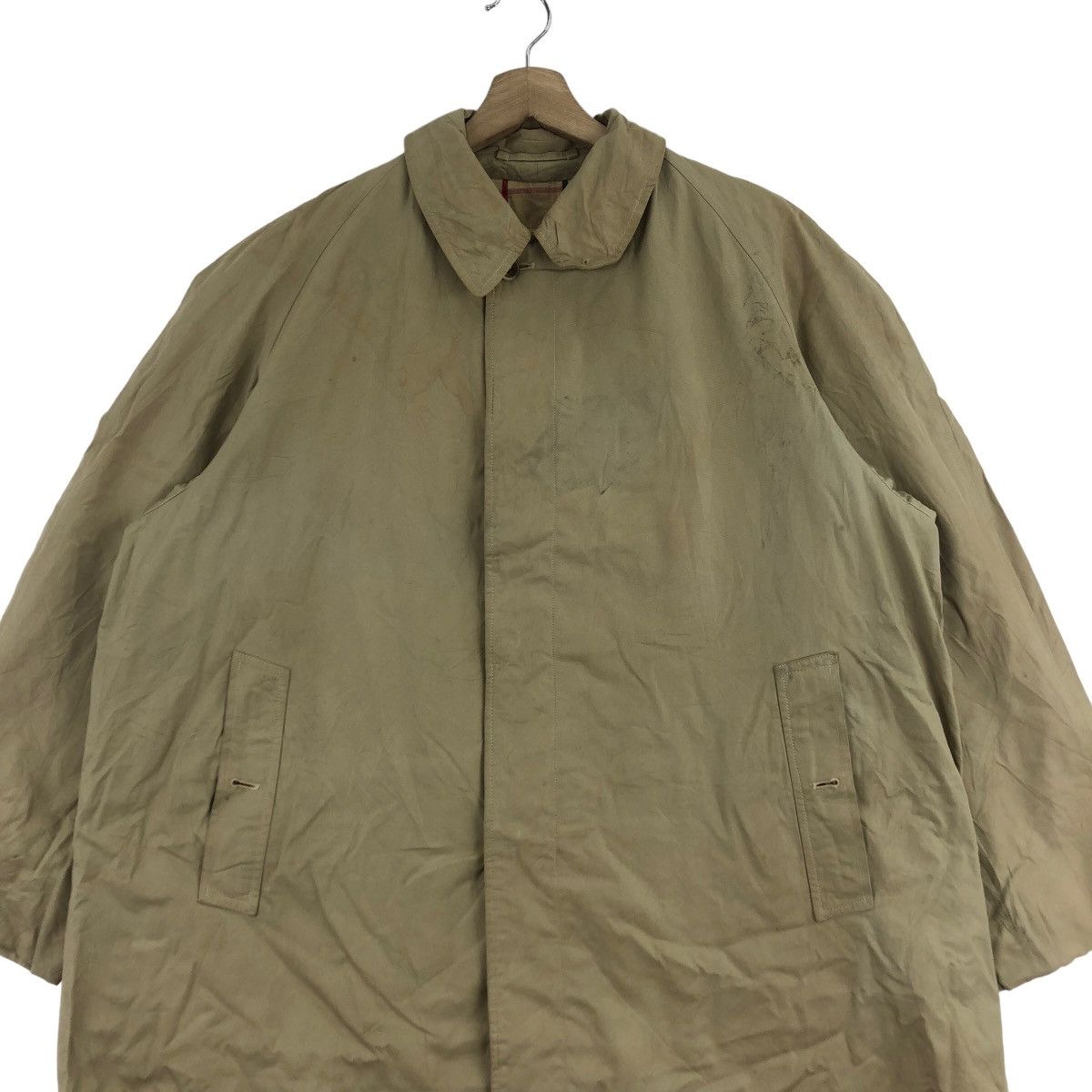 Vtg BURBERRY COMMANDER II Nova Checks Trench Coat Parka