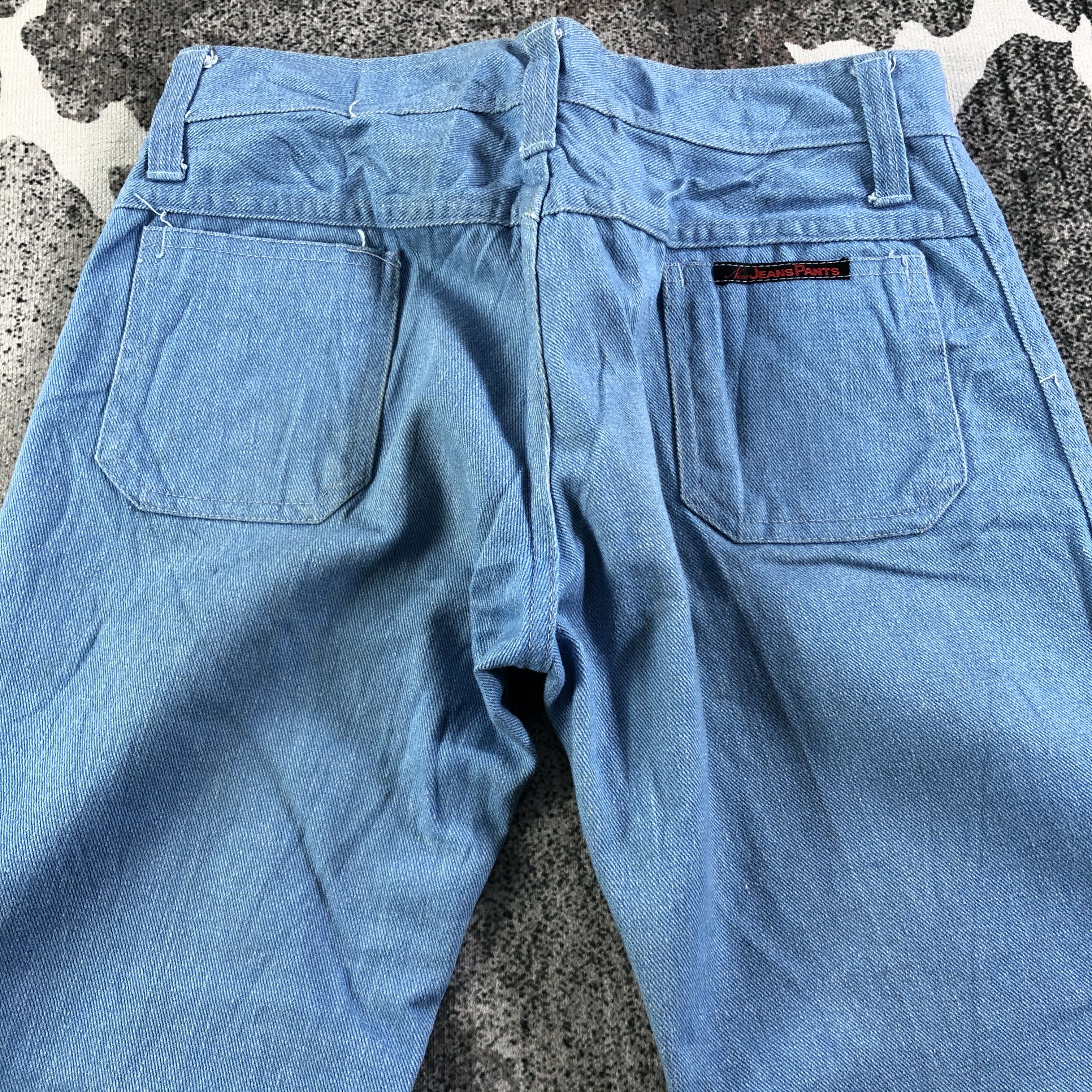 Japanese Brand Vintage 80s Bush Pants Flared Jeans KJ2038 Size US 29 - 4 Thumbnail