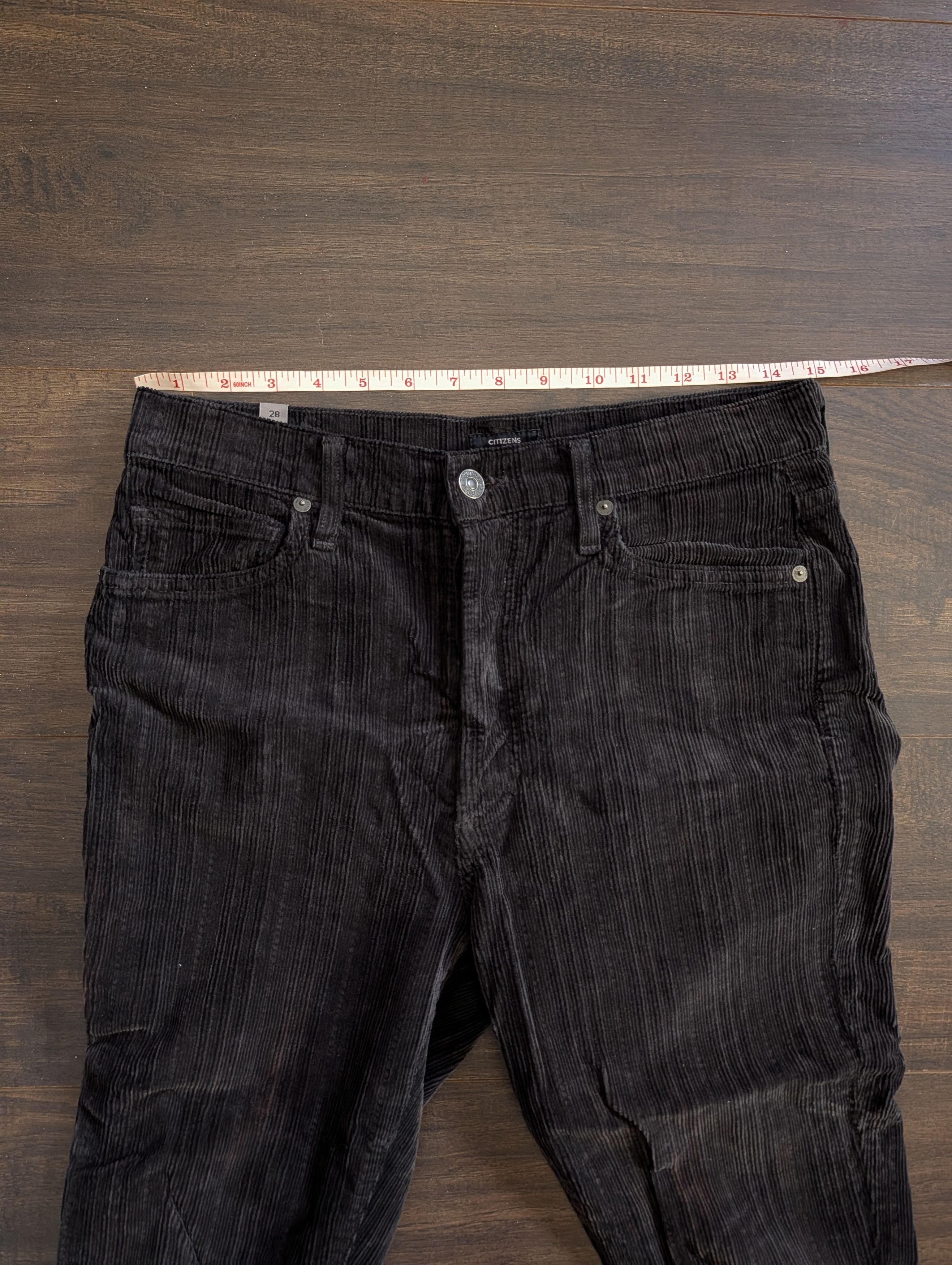 Citizens Of Humanity Black striped corduroy made in USA pants 28 Size US 30 / EU 46 - 14 Thumbnail