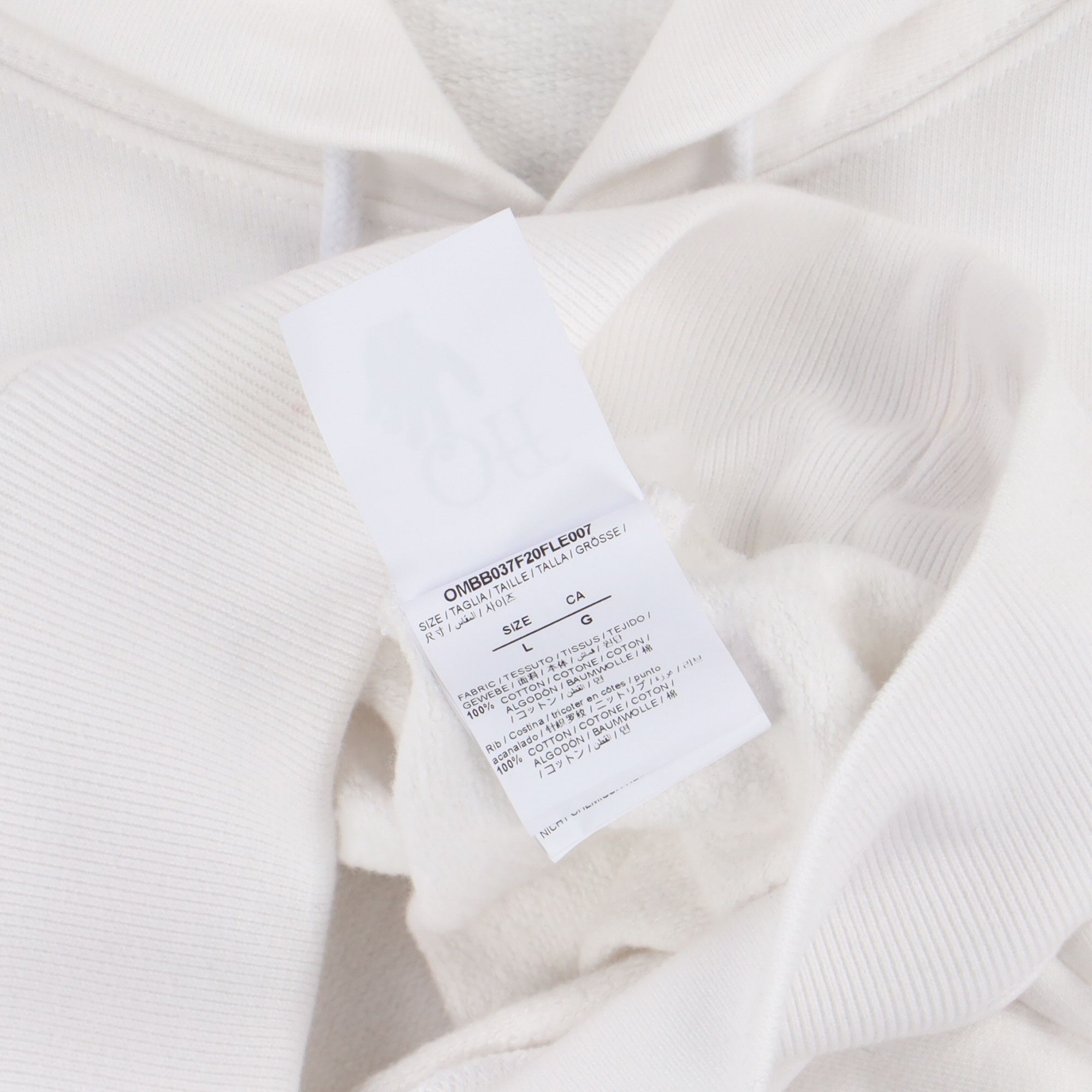 Off-White White Mirko First Logo Oversized Hoodie Size US L / EU 52-54 / 3 - 6 Thumbnail