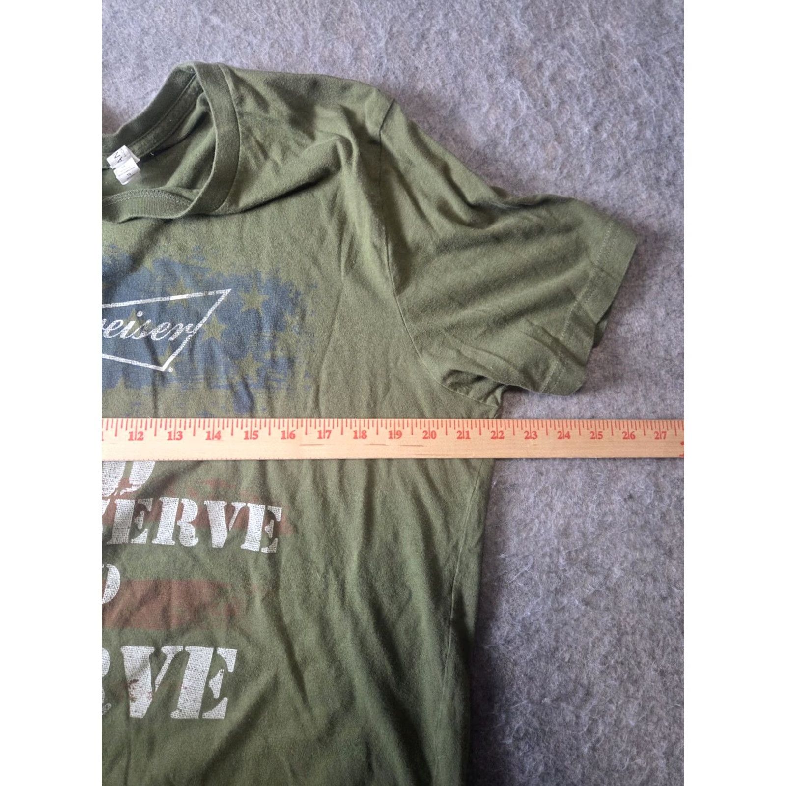 Budweiser BUDWEISER T-SHIRT Army Green XL Mens Short Sleeve Size US XL / EU 56 / 4 - 5 Thumbnail