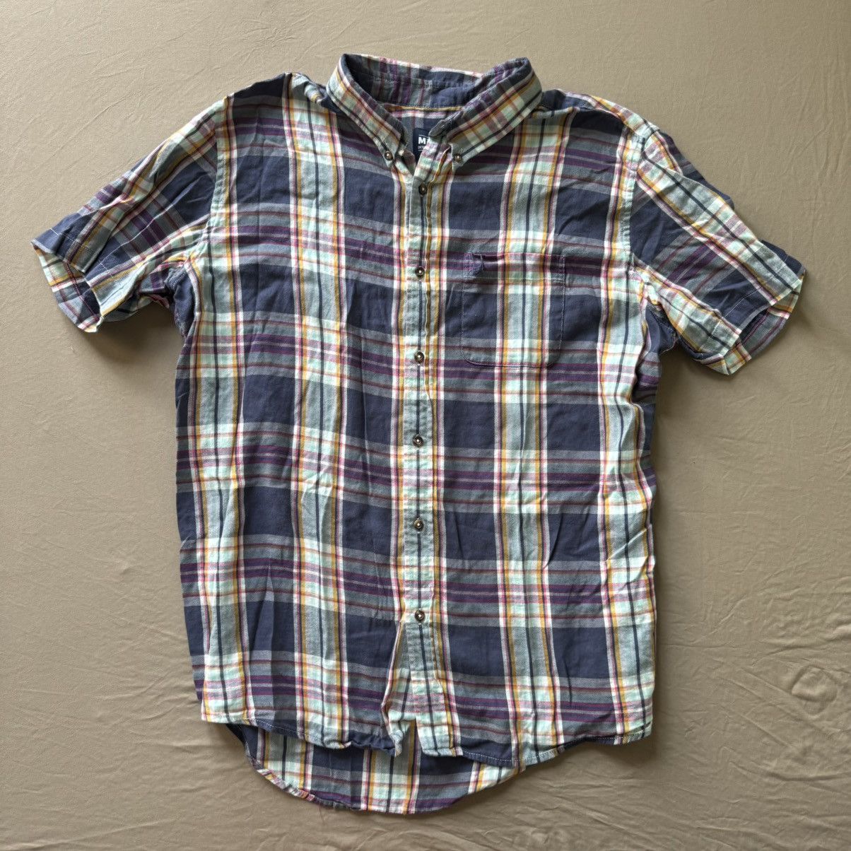 Other MTailor Plaid Cotton Short Sleeve Shirt Size US M / EU 48-50 / 2 - 1 Thumbnail