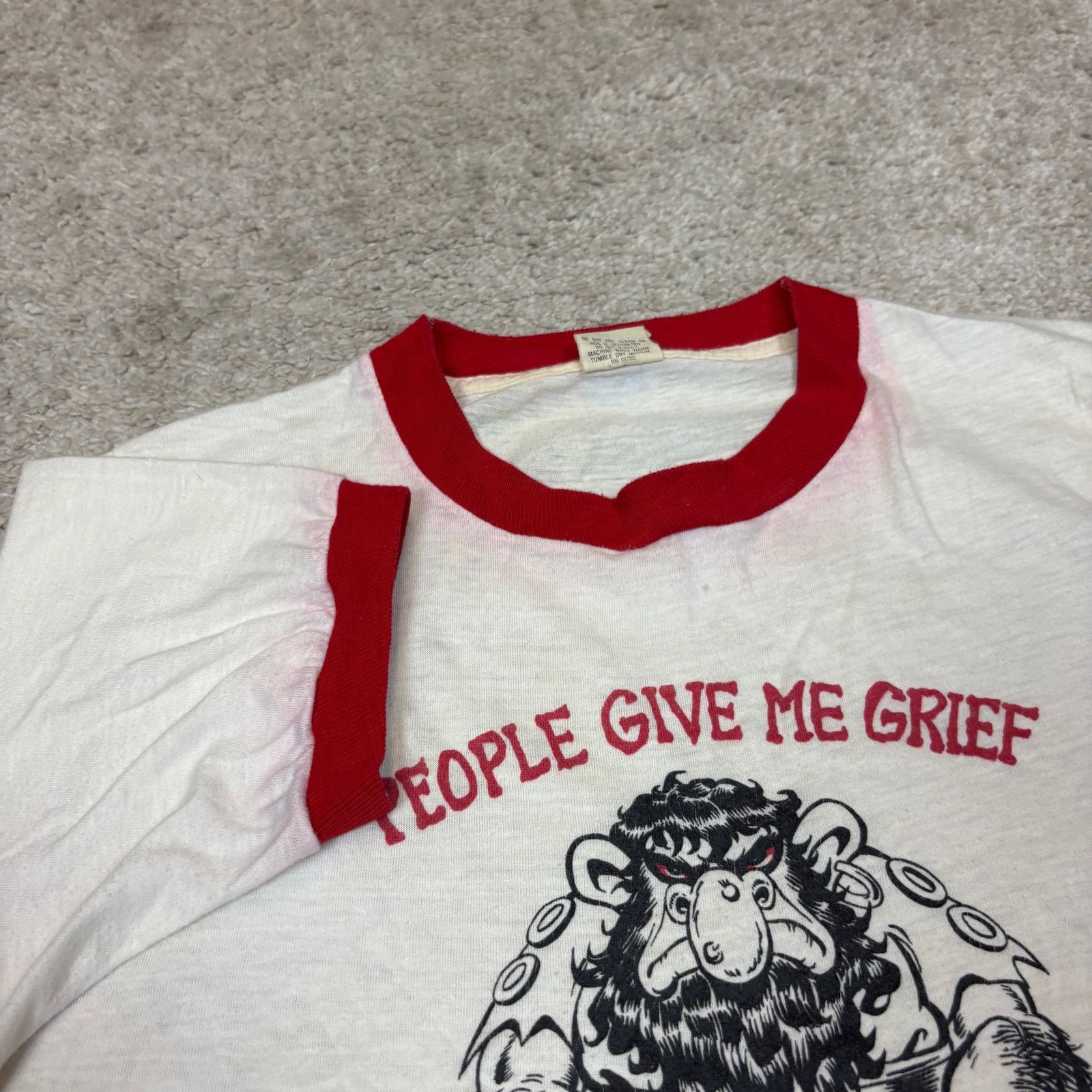 Vintage Vintage 80s Picknose Elfquest Troll Ringer Shirt Men's M Size US M / EU 48-50 / 2 - 9 Thumbnail
