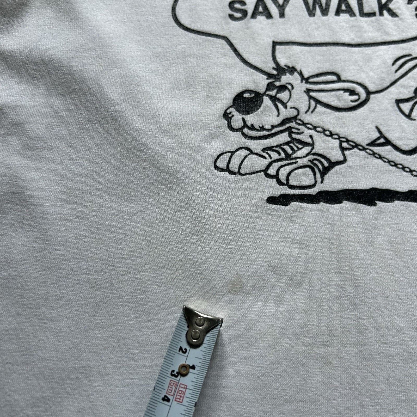 Gildan Vintage Funny Dog T-Shirt Large Did You Say Walk? Animal Art Size US L / EU 52-54 / 3 - 7 Thumbnail