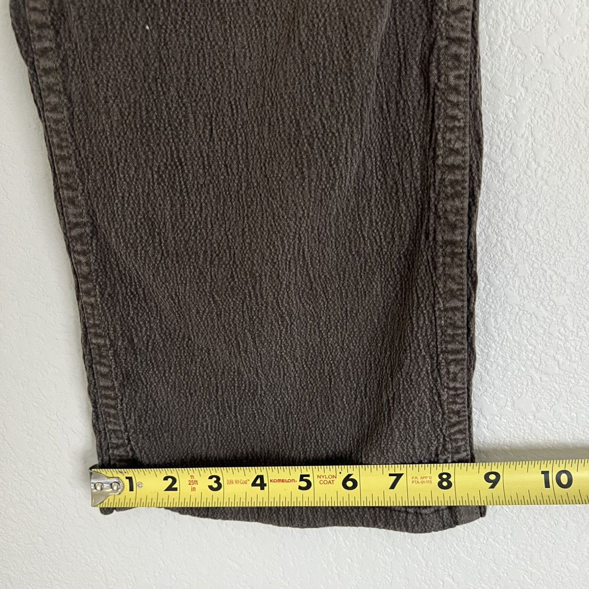 Staatsballett STAATSBALLETT Mens Textured Canvas Pants Size 29 Brown Size US 29 - 9 Thumbnail