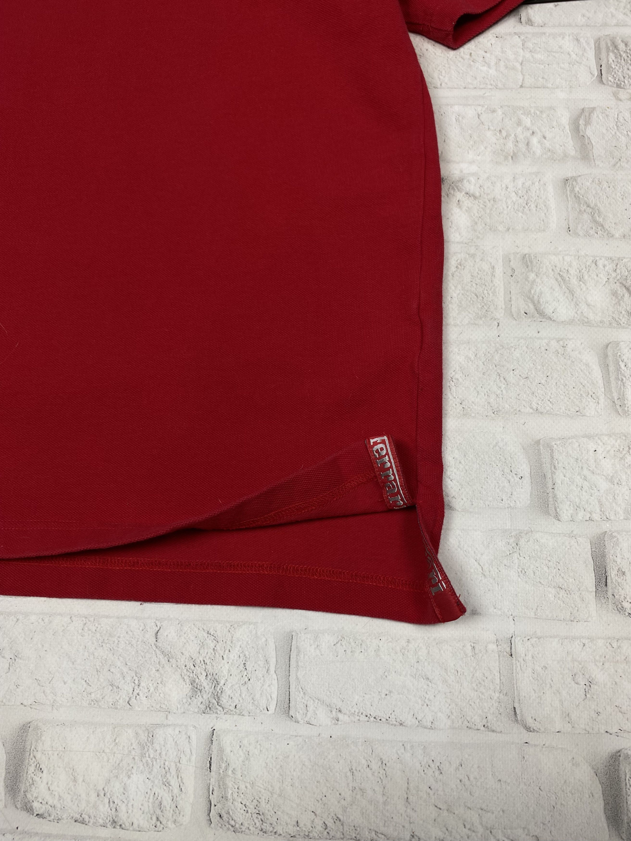 Ferrari VTG Ferrari Official Red Polo Embroidered Shirt Men's L 90’s Size US L / EU 52-54 / 3 - 4 Thumbnail