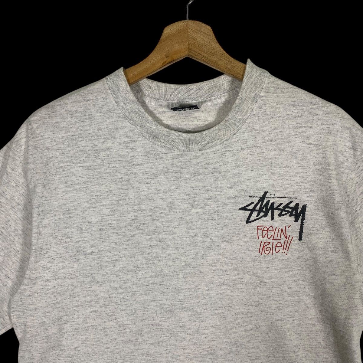 Stussy × Vintage Vintage 90s Stussy Rasta L Size Grey Colour Single Stitch Size US L / EU 52-54 / 3 - 5 Thumbnail