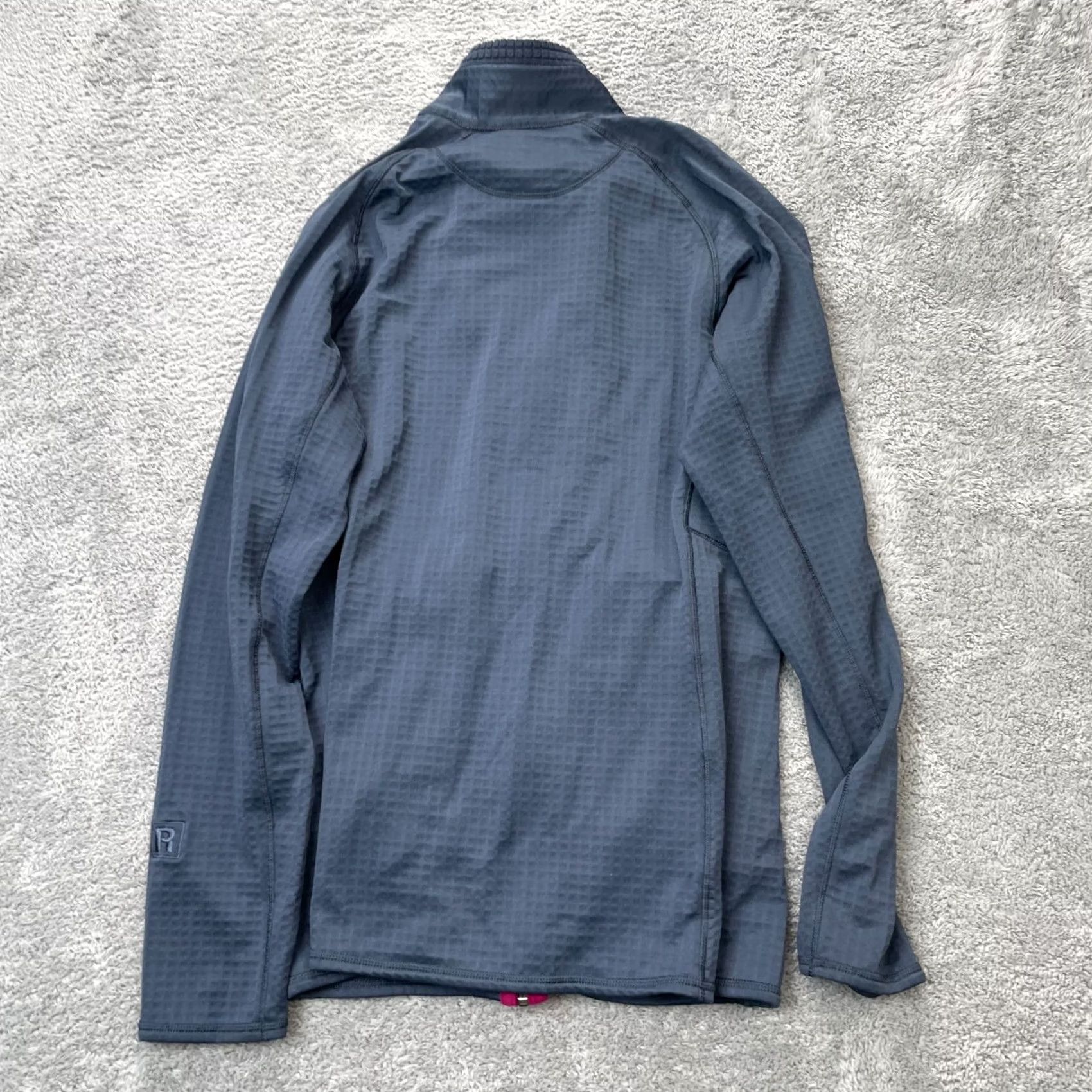 Patagonia Patagonia Womens Large Blue Logo Full Zip Jacket Baselayer Mock Neck Coat Hiking Size L / US 10 / IT 46 - 2 Thumbnail