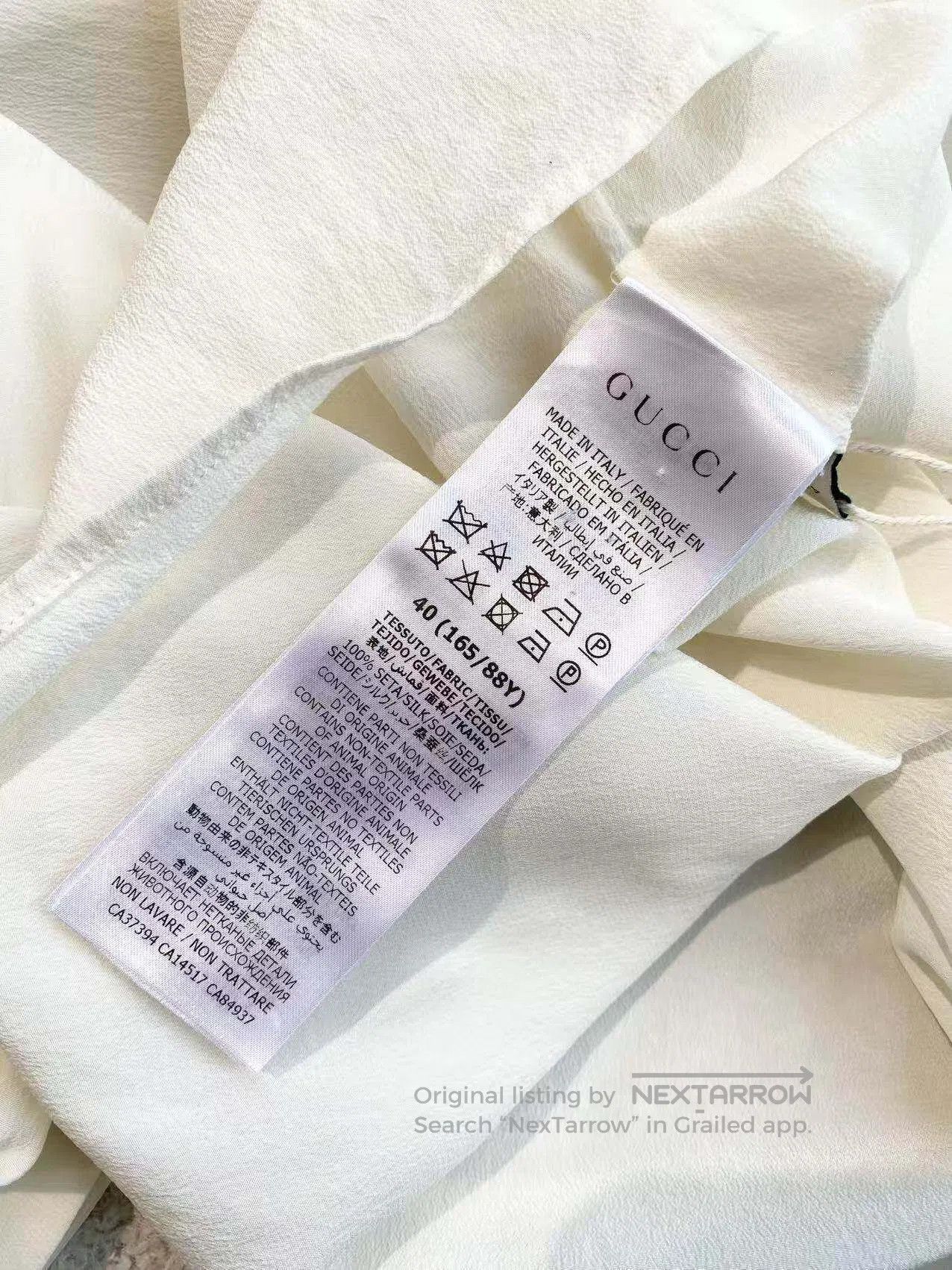 Gucci Guicci Double G gold buttoned shirt| Size XS / US 0-2 / IT 36-38 - 5 Thumbnail