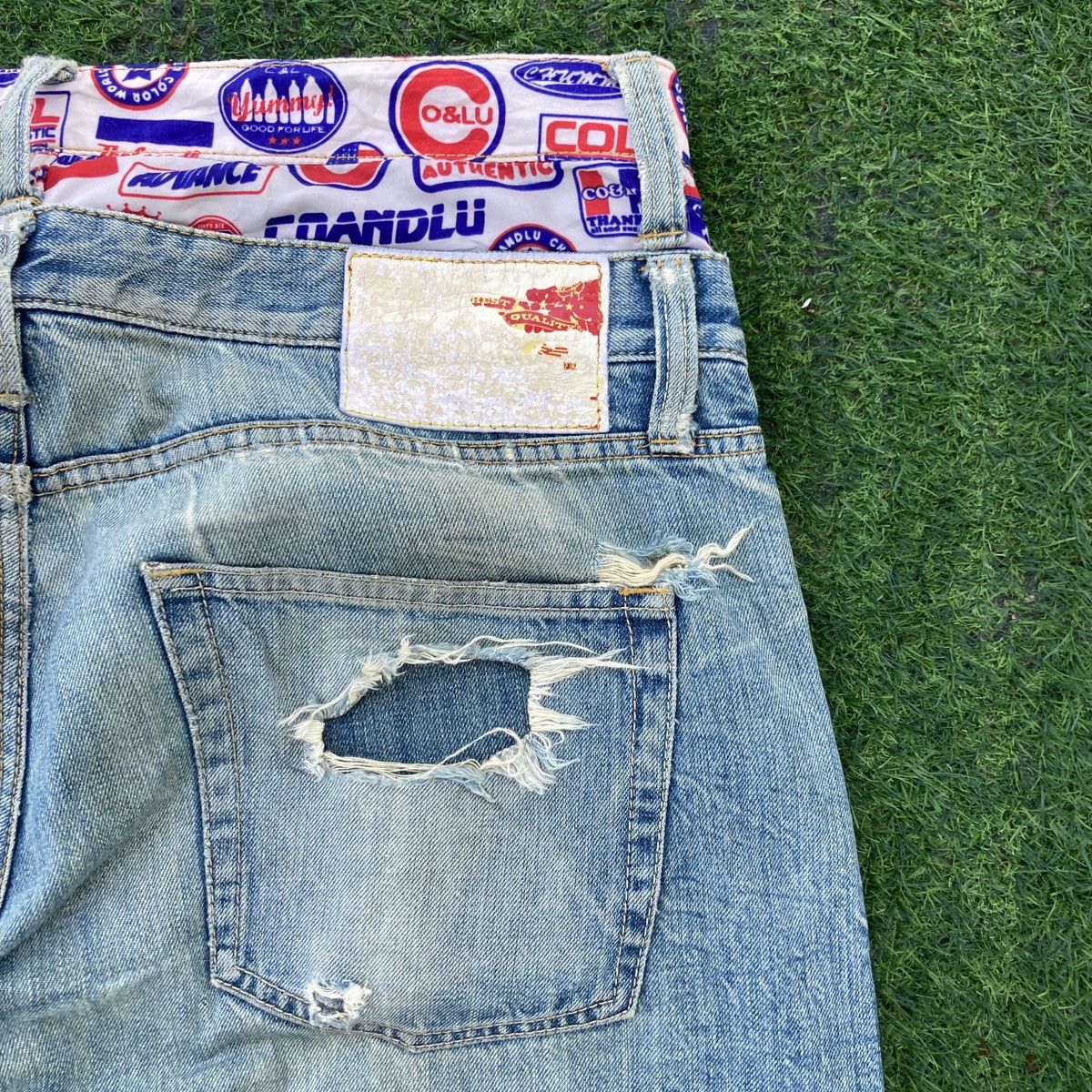 Hysteric Glamour CO & LU DISTRESSED JEANS Size US 35 - 14 Thumbnail