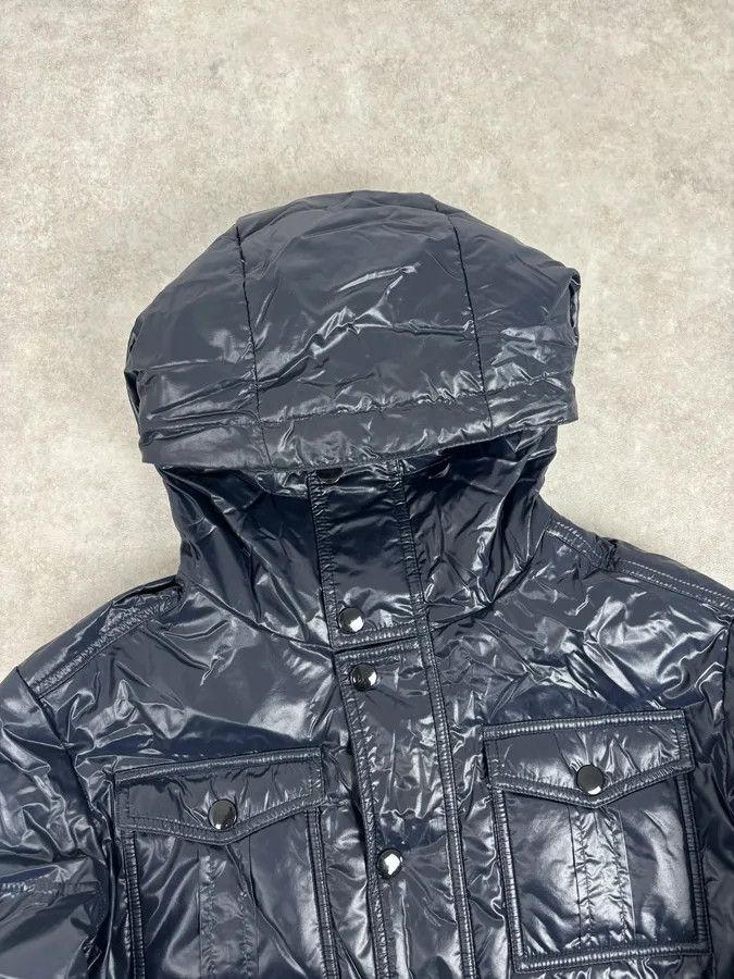 Gucci AW2008 Gucci Navy Satin Hooded Puffer Bomber Jacket Size US M / EU 48-50 / 2 - 4 Thumbnail