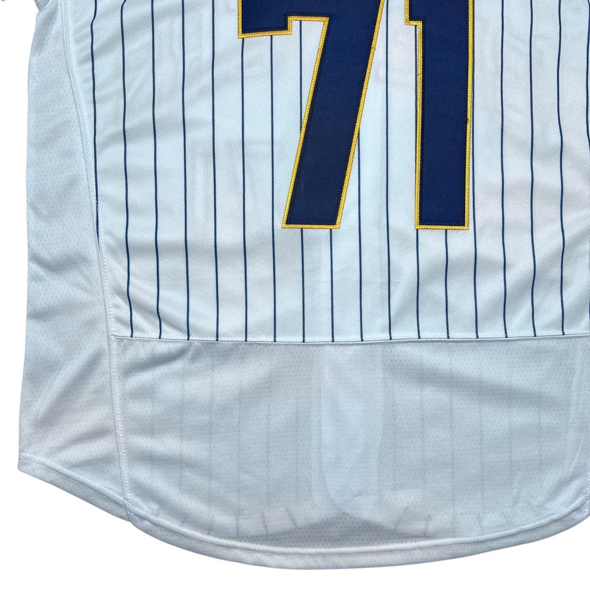 MLB × Nike MLB Milwaukee Brewers Josh Hader 71 Nike Pinstripe Jersey Size US XL / EU 56 / 4 - 13 Thumbnail
