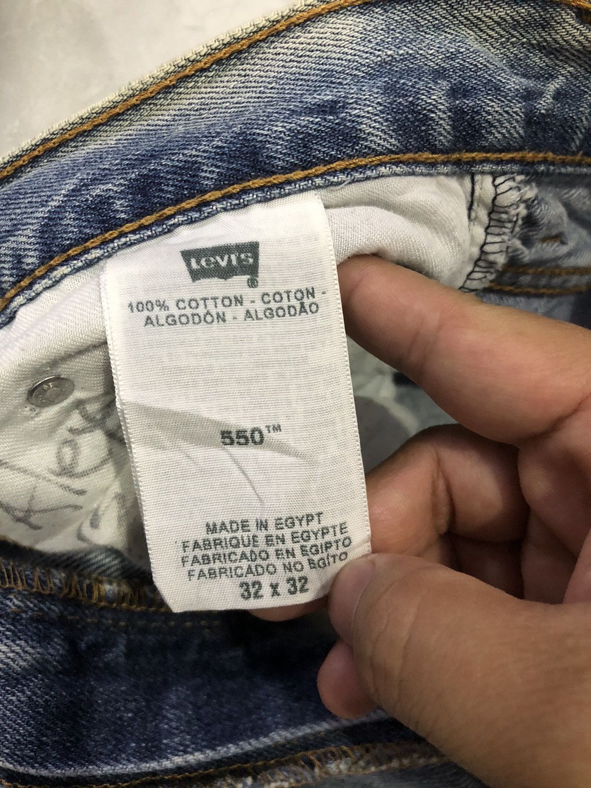 Levi's Vtg. Levi’s 550 Distressed Custom Ripped Jeans - One of One Size US 31 - 8 Thumbnail