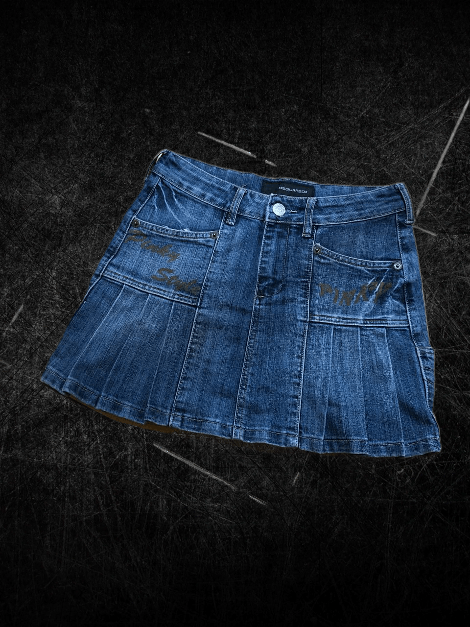 Dsquared2 Vintage Dsquared2 mini pleated denim skirt Mini Size 27" / US 4 / IT 40 - 1 Thumbnail