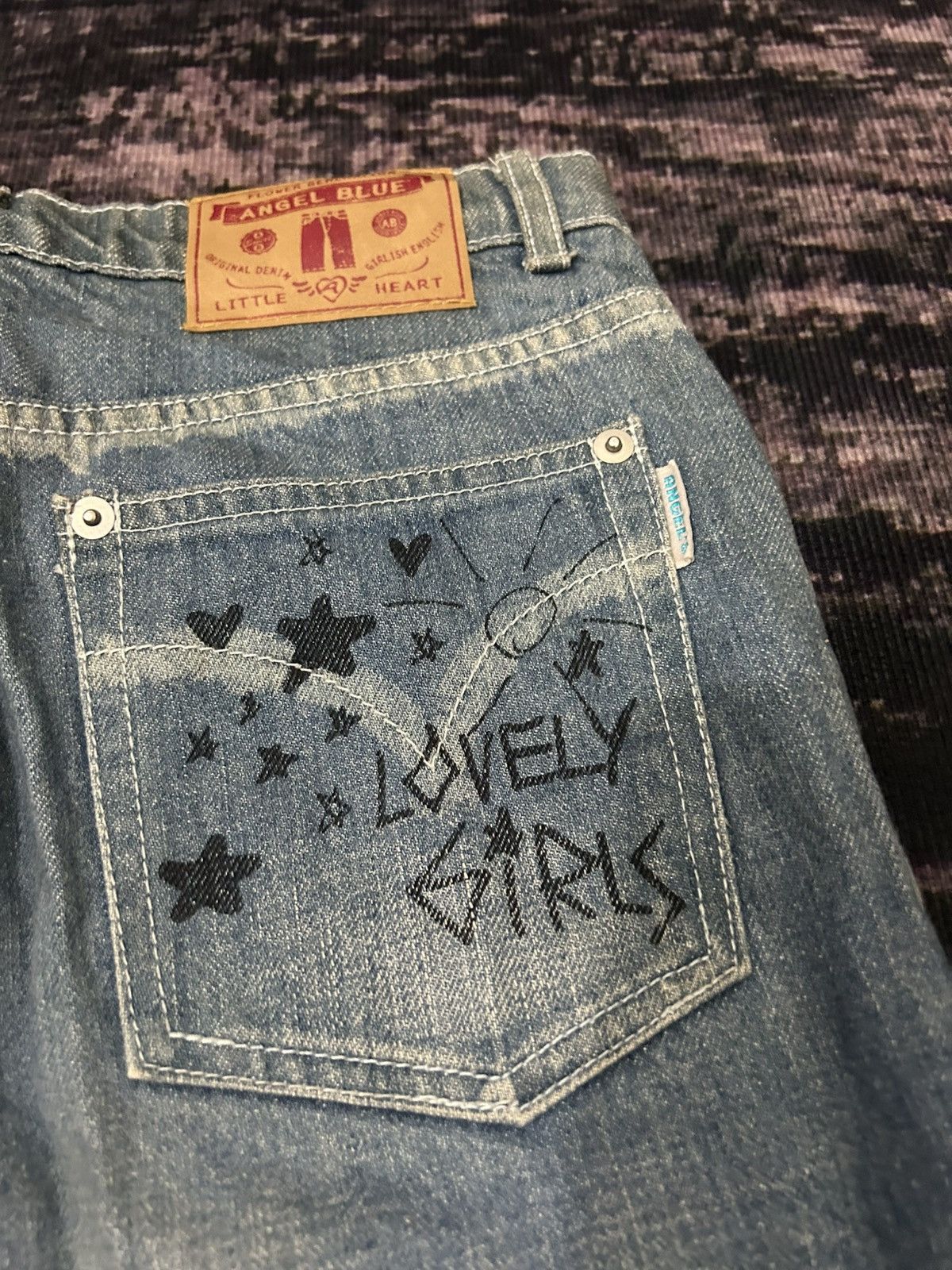 Angel Blue Vintage Angel Blue Claw Mark Faded Flare Jeans Size US 28 / EU 44 - 10 Thumbnail