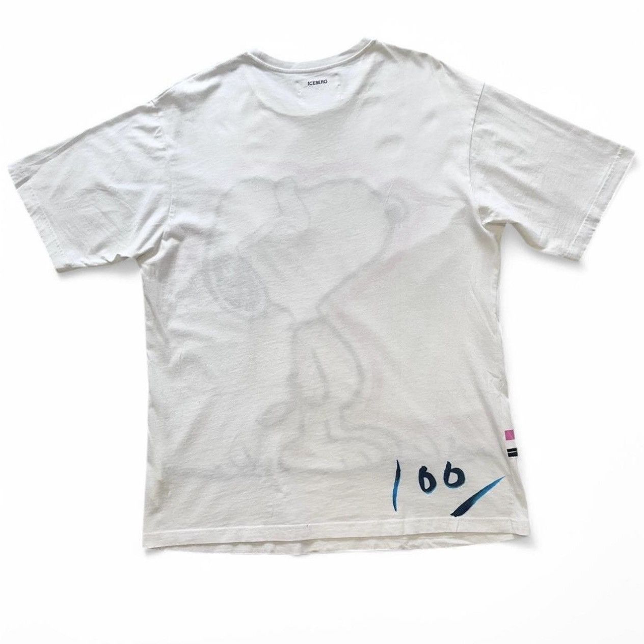 Iceberg ICEBERG White Tee with Embroidered Snoopy Graphic- Size XL Size US XL / EU 56 / 4 - 2 Thumbnail