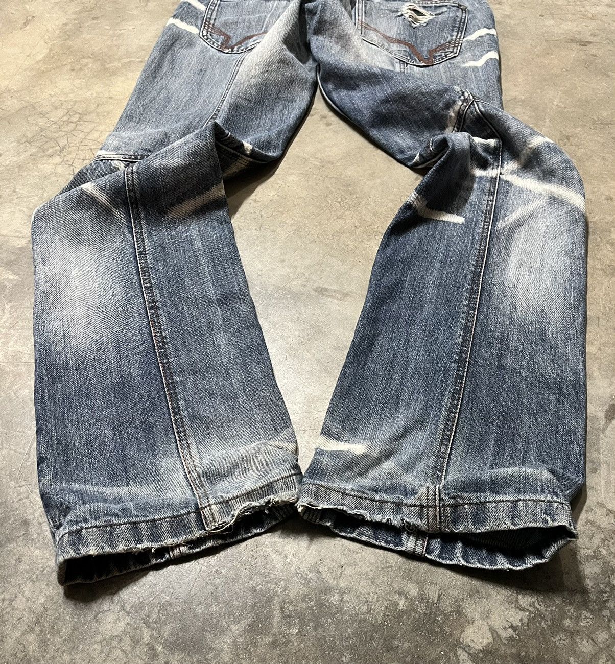 If Six Was Nine Japanese Nicole hideways distressed faded punk jeans Size US 31 - 12 Thumbnail