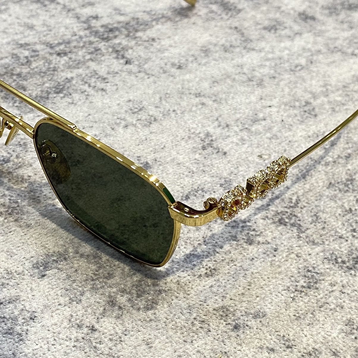 Gucci GUCCI GG1804S 001 GOLD GREY Size ONE SIZE - 4 Thumbnail
