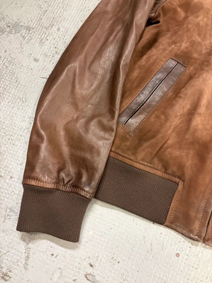 Pierre Balmain 2000s Pierre Balmain Brown Suede Bomber Jacket Size US M / EU 48-50 / 2 - 8 Thumbnail
