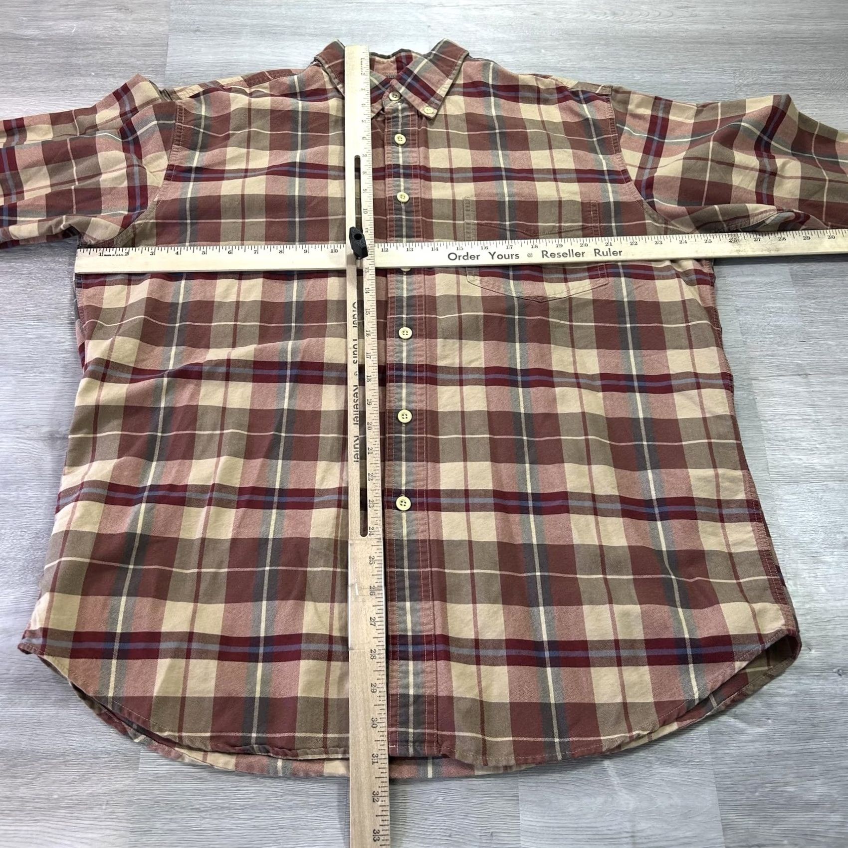 J.Crew J.Crew Plaid Shirt Mens XL Brown Cotton Long Sleeve Button-Down Casual Pocket Size US XL / EU 56 / 4 - 5 Thumbnail
