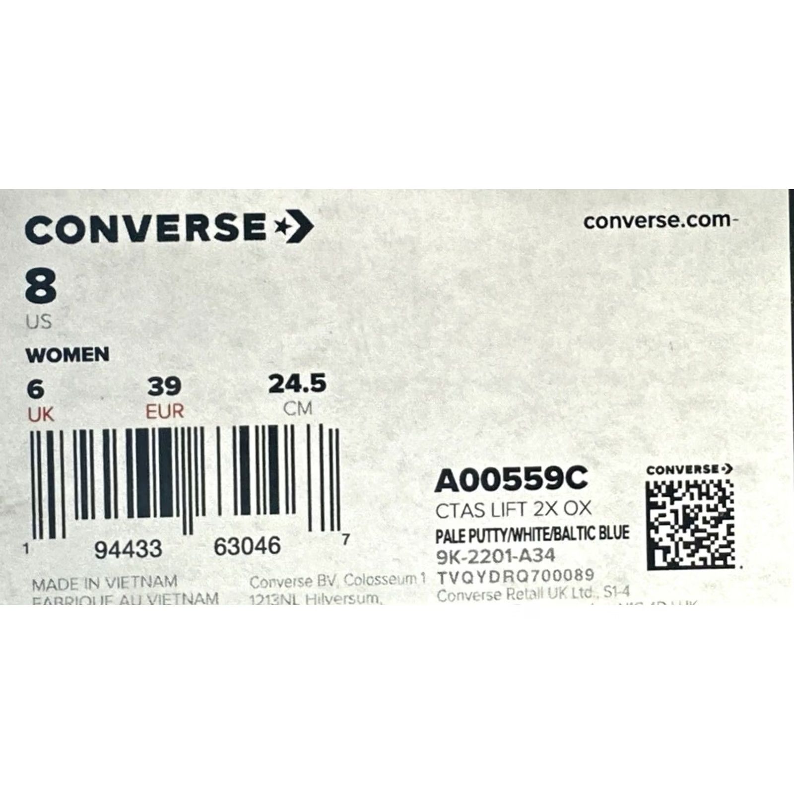 Converse Converse Chuck Taylor 2X Lift Platform Low Top White Sneakers Women Size 8 M Platform Logo Sneakers Women White 8 M Size M / US 6-8 / IT 42-44 - 7 Thumbnail