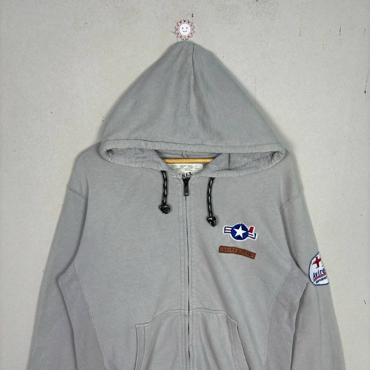 Avirex Avirex US Army Air Force Grey Hoodie Full Zipper Hoodie Size US L / EU 52-54 / 3 - 4 Thumbnail