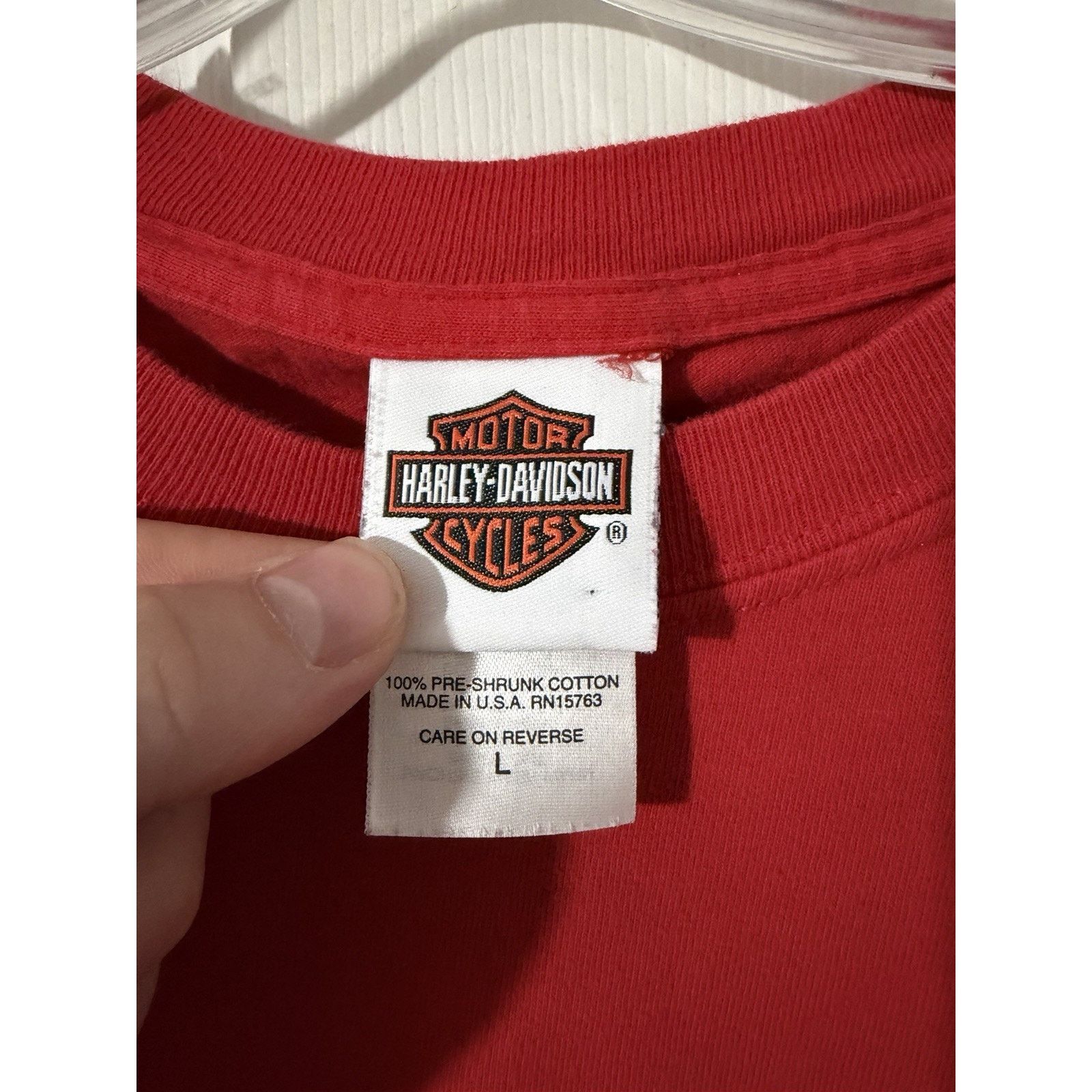 Harley Davidson Vtg Harley Davidson Shirt Sz L Beartooth Cody WY Flame Biker Size US L / EU 52-54 / 3 - 3 Thumbnail