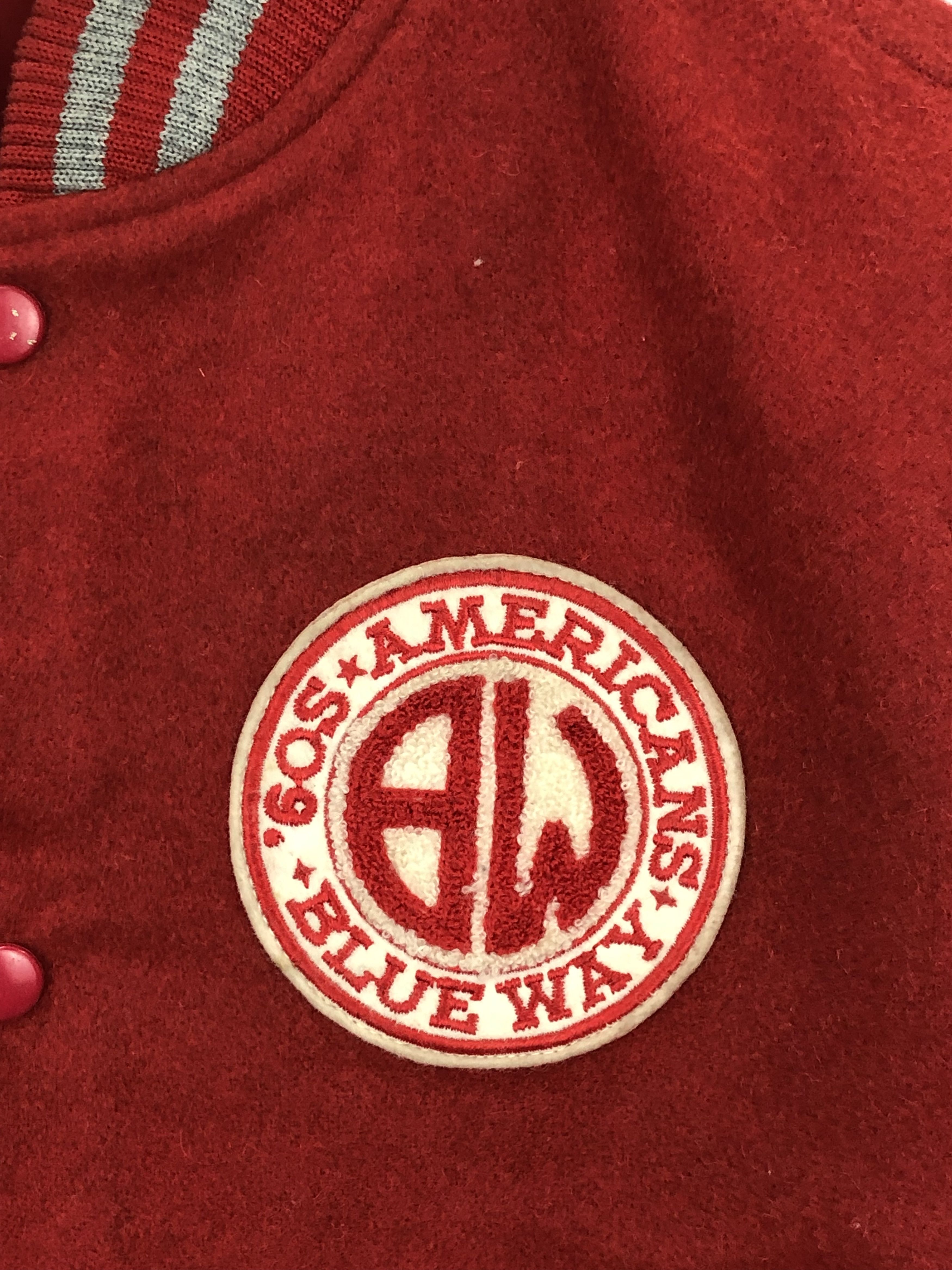 Vintage Vintage Americans Blue Way Red Varsity Jacket V0367 Size US M / EU 48-50 / 2 - 7 Thumbnail