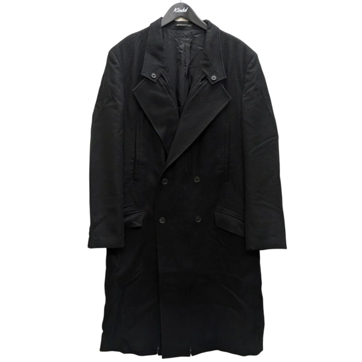 Yohji Yamamoto Yohji Yamamoto pour homme/WORSTEDW-CENTER F LONG JKT Size US L / EU 52-54 / 3 - 1 Thumbnail