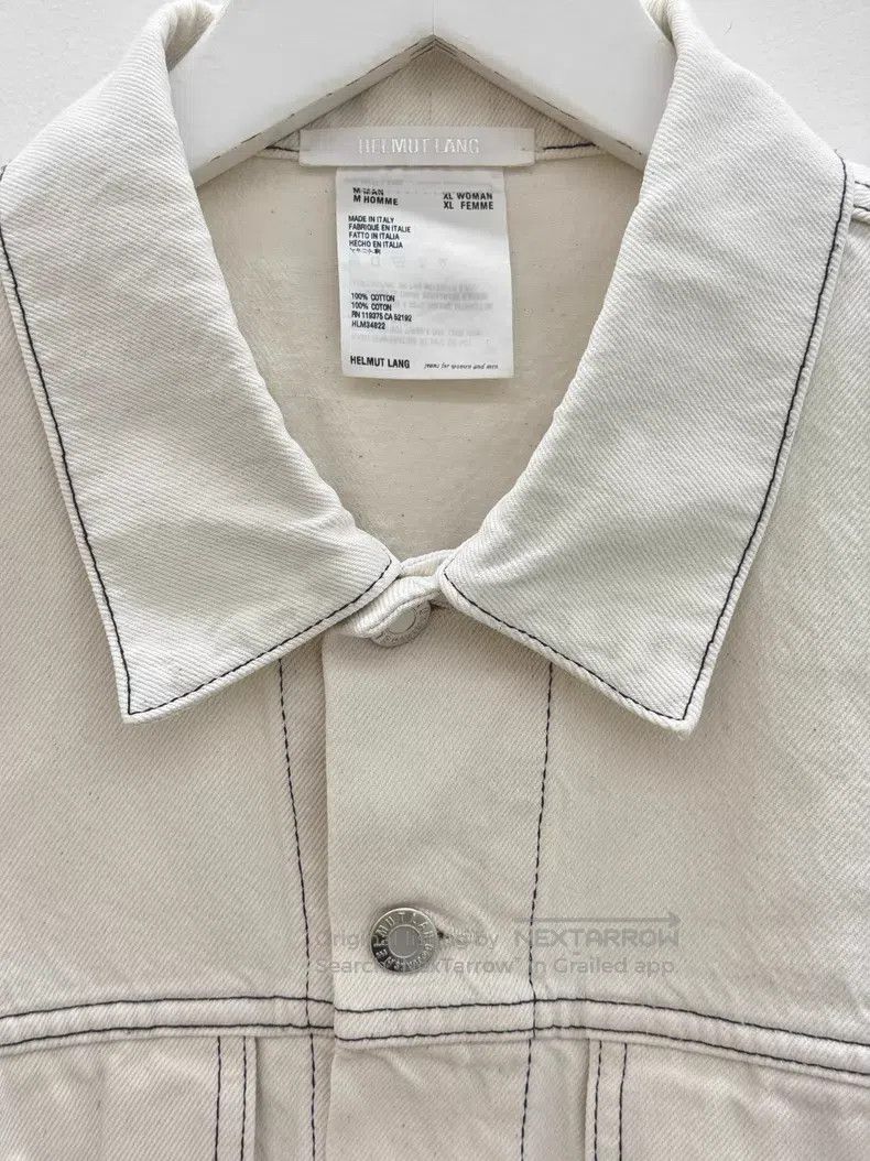 Helmut Lang Helmut Lang White denim short blazer Size M / US 6-8 / IT 42-44 - 2 Thumbnail