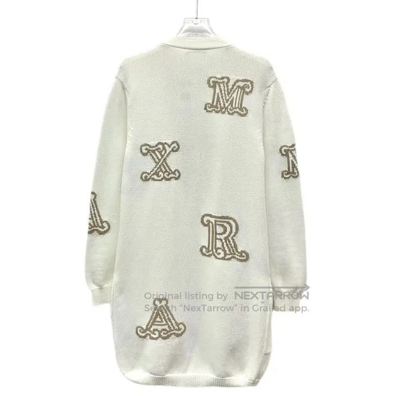 MaxMara Women's White Cotton Cardigan .