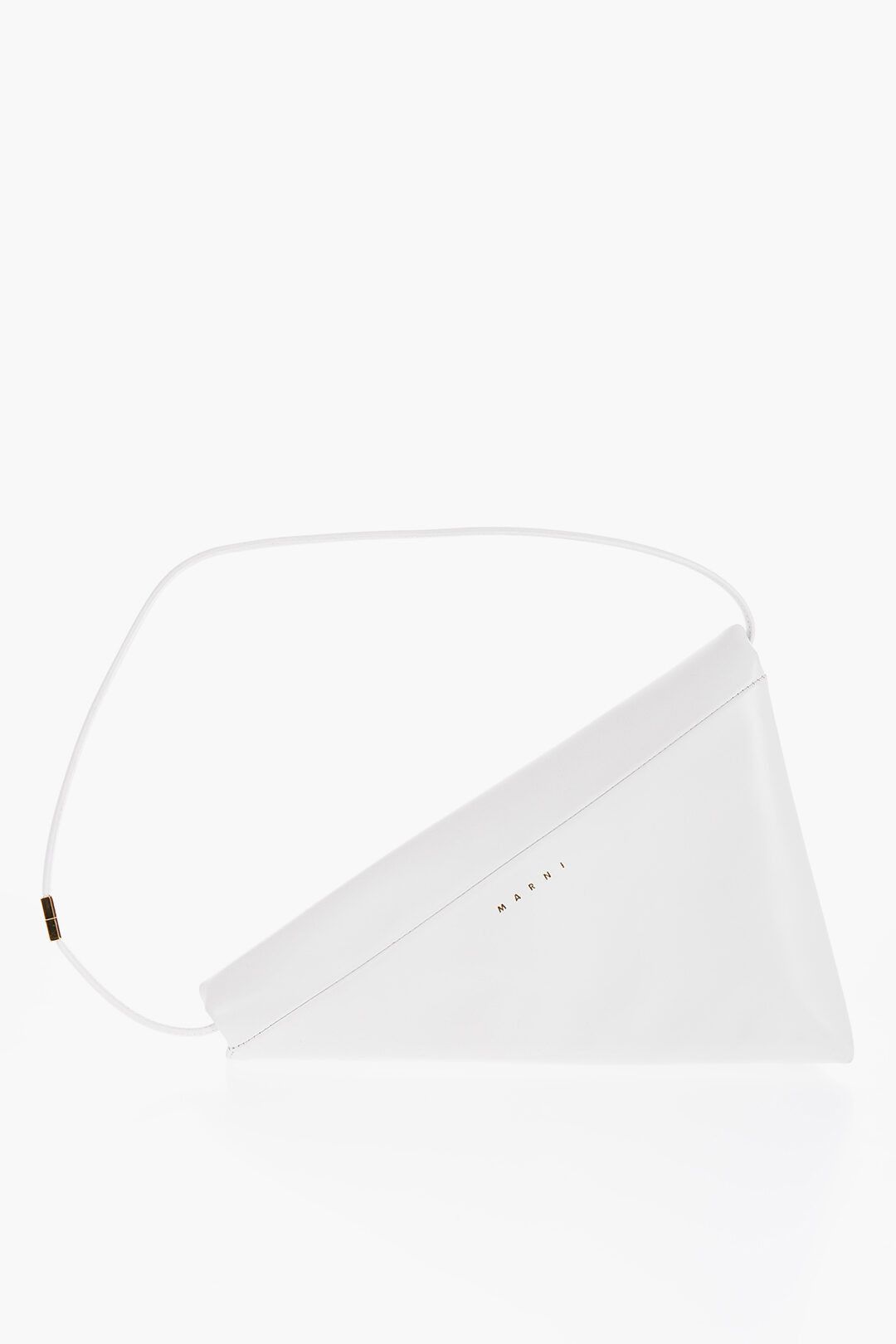 Marni o1f1d3z0525 Size: OS / Prisma Leather Triangle Bag in White Size ONE SIZE - 2 Thumbnail
