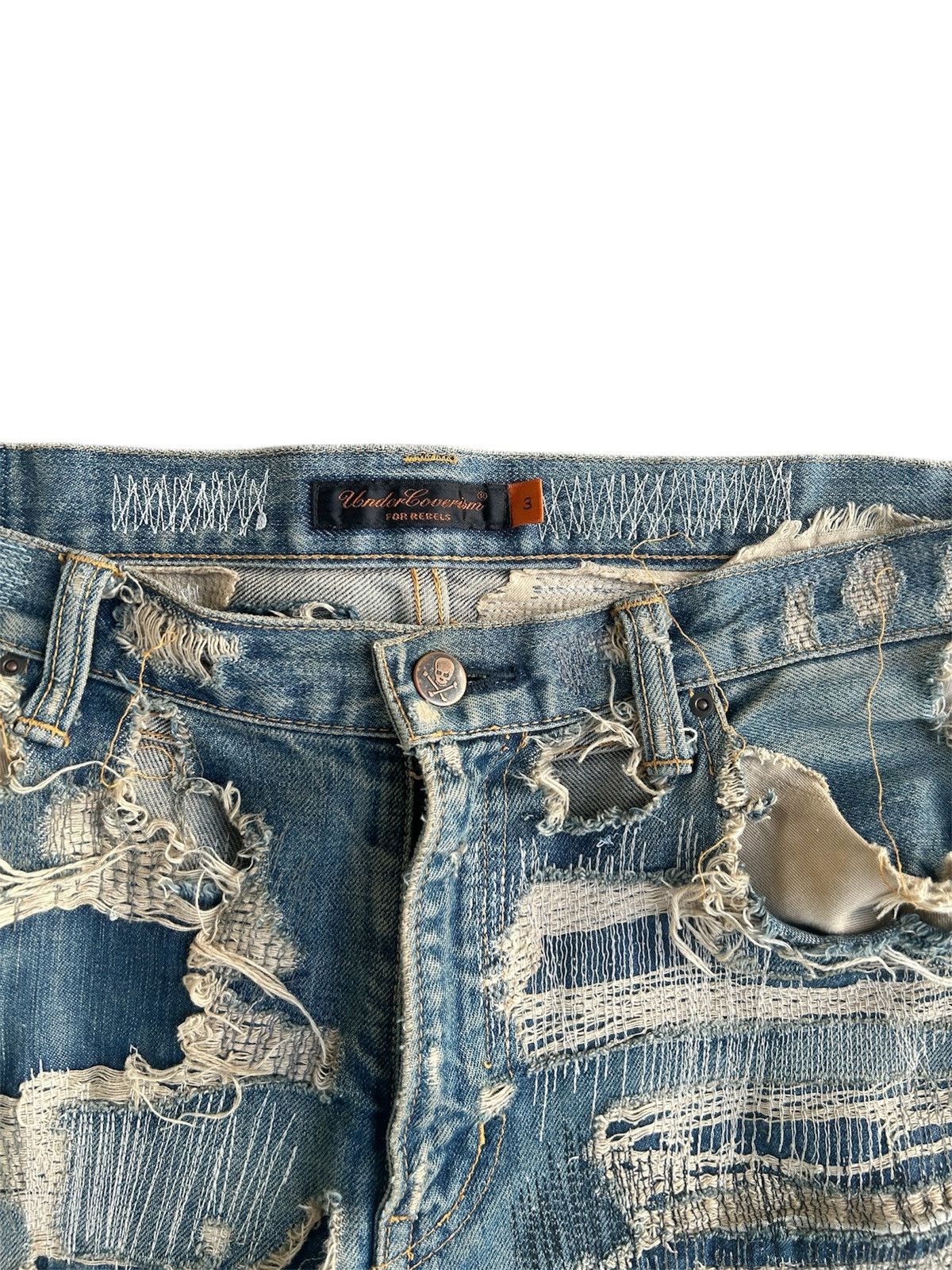 Undercover Undercover AW05 Arts&Crafts 85 Denim Jeans Size US 34 / EU 50 - 2 Thumbnail