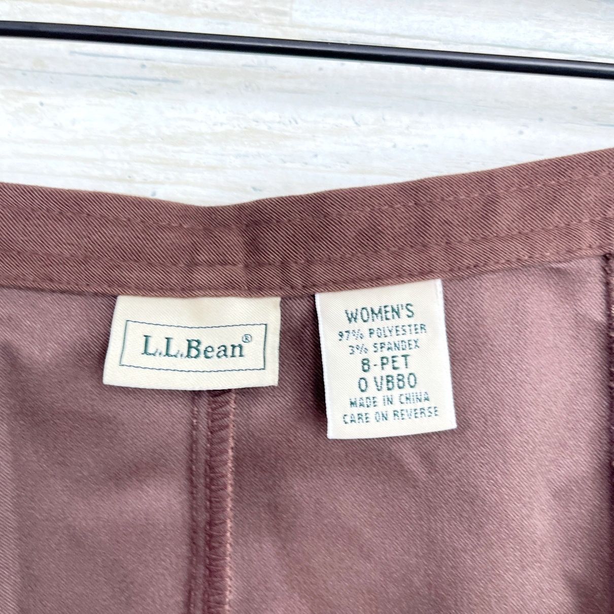 L.L. Bean LL Bean Vintage 90s Faux Suede Midi Pencil Skirt Brown 8P Size 30" / US 8 / IT 44 - 5 Thumbnail
