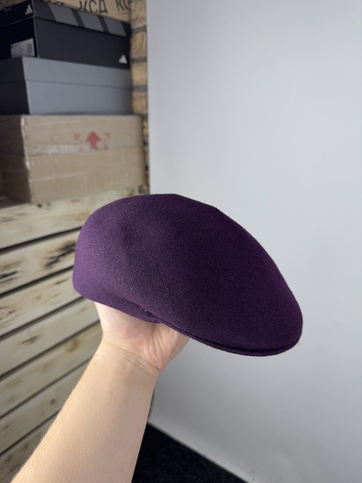 Daniele Alessandrini × Designer Daniele Alessandrini Purple Wool Beret Made in Italy Size 56 Size ONE SIZE - 3 Thumbnail