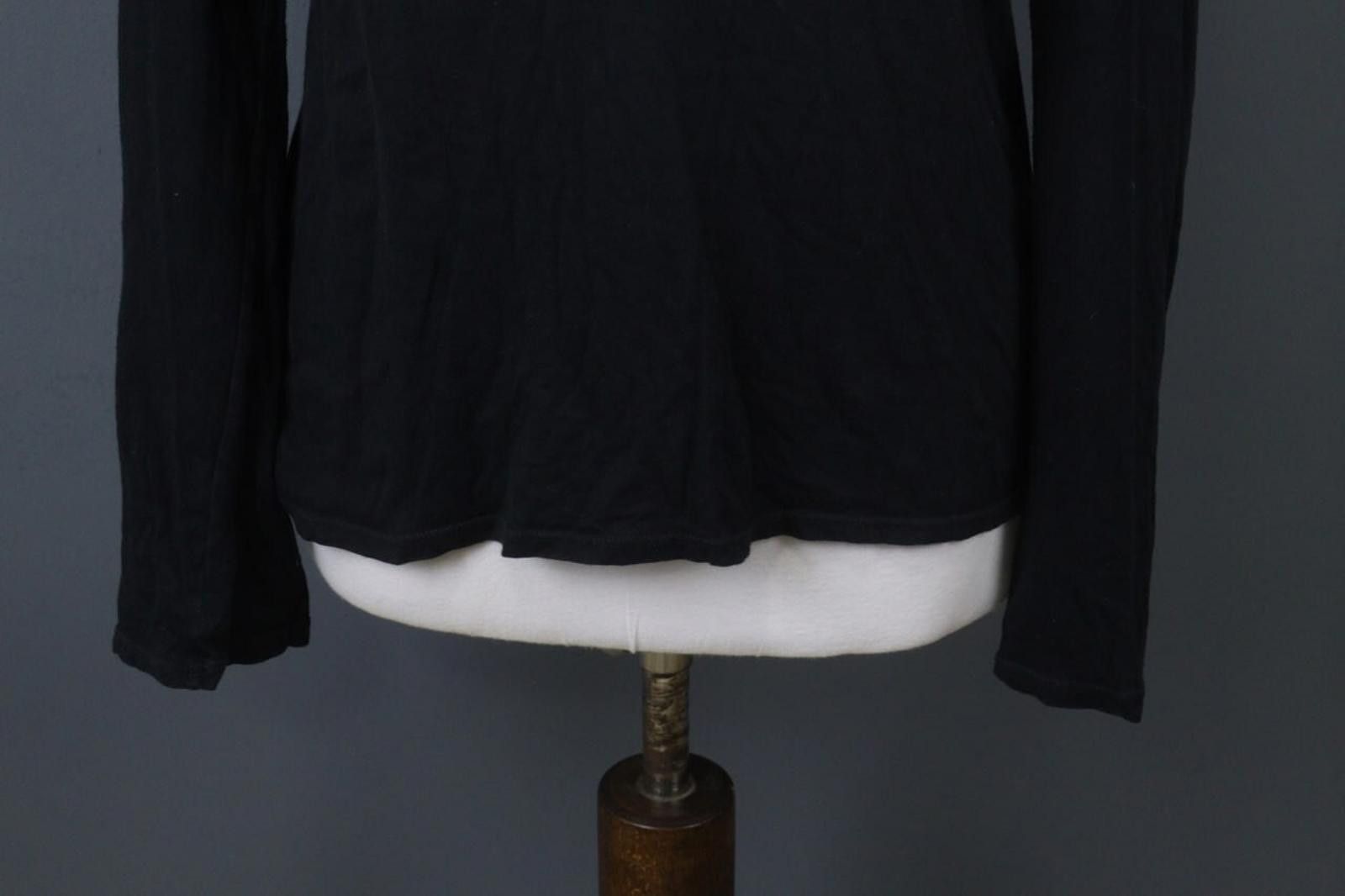 James Perse James Perse Black Cotton Scoop Neck Blouse Top Size 3 Size M / US 6-8 / IT 42-44 - 3 Thumbnail