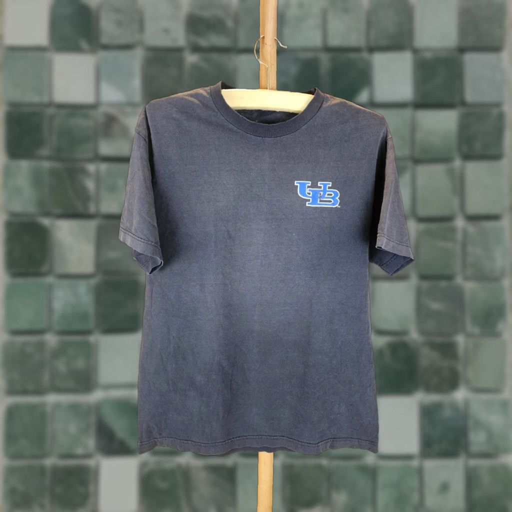 Vintage VINTAGE University Berkeley Gradient Sun Faded Distressed Black T-Shirt SZ L T-Shirt Men Short Sleeve Round Neck Cotton Size US L / EU 52-54 / 3 - 1 Thumbnail