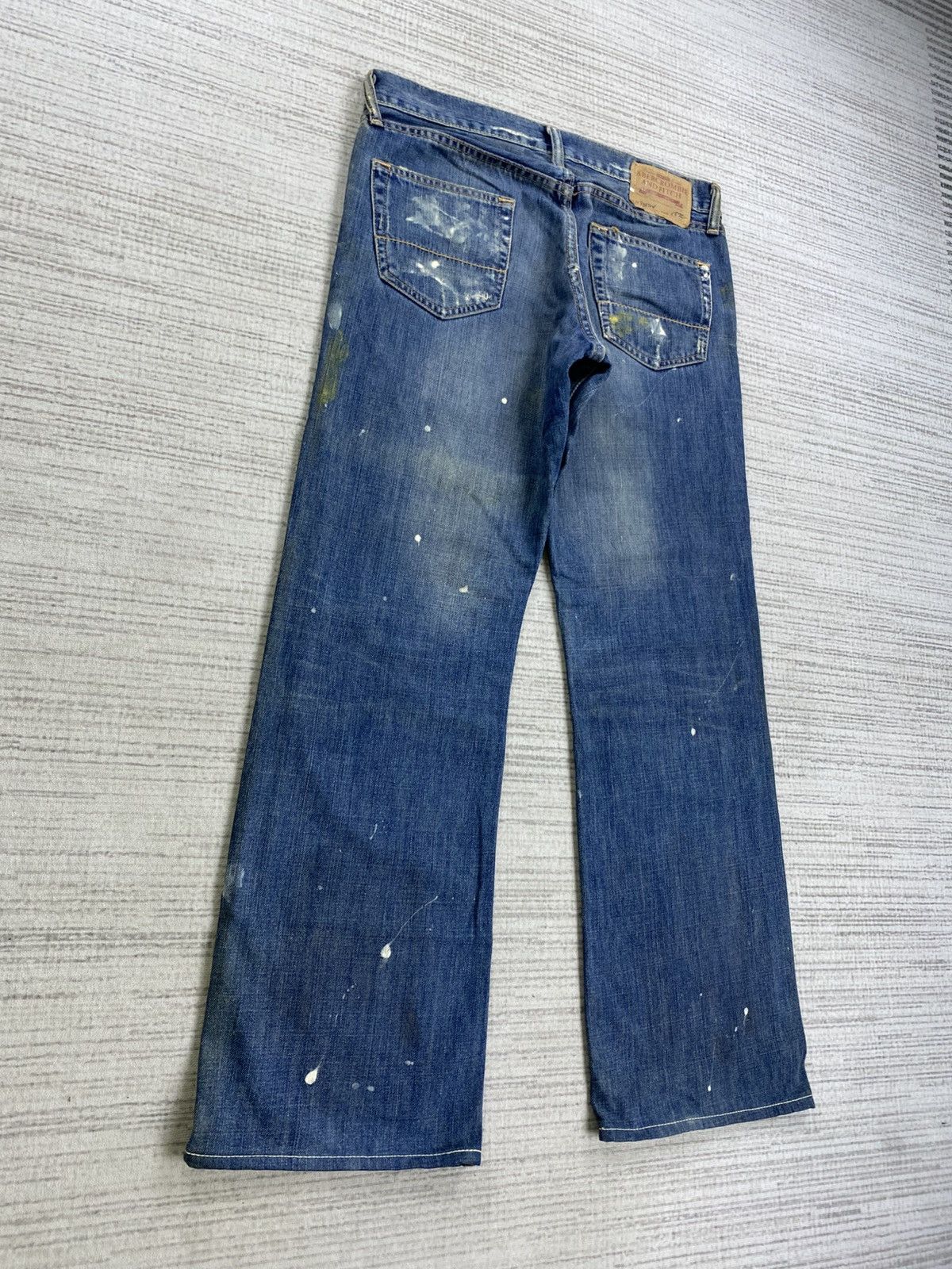 Abercrombie & Fitch Vintage Abercrombie & Fitch Paint Splatter Denim Pants Size US 34 / EU 50 - 9 Thumbnail