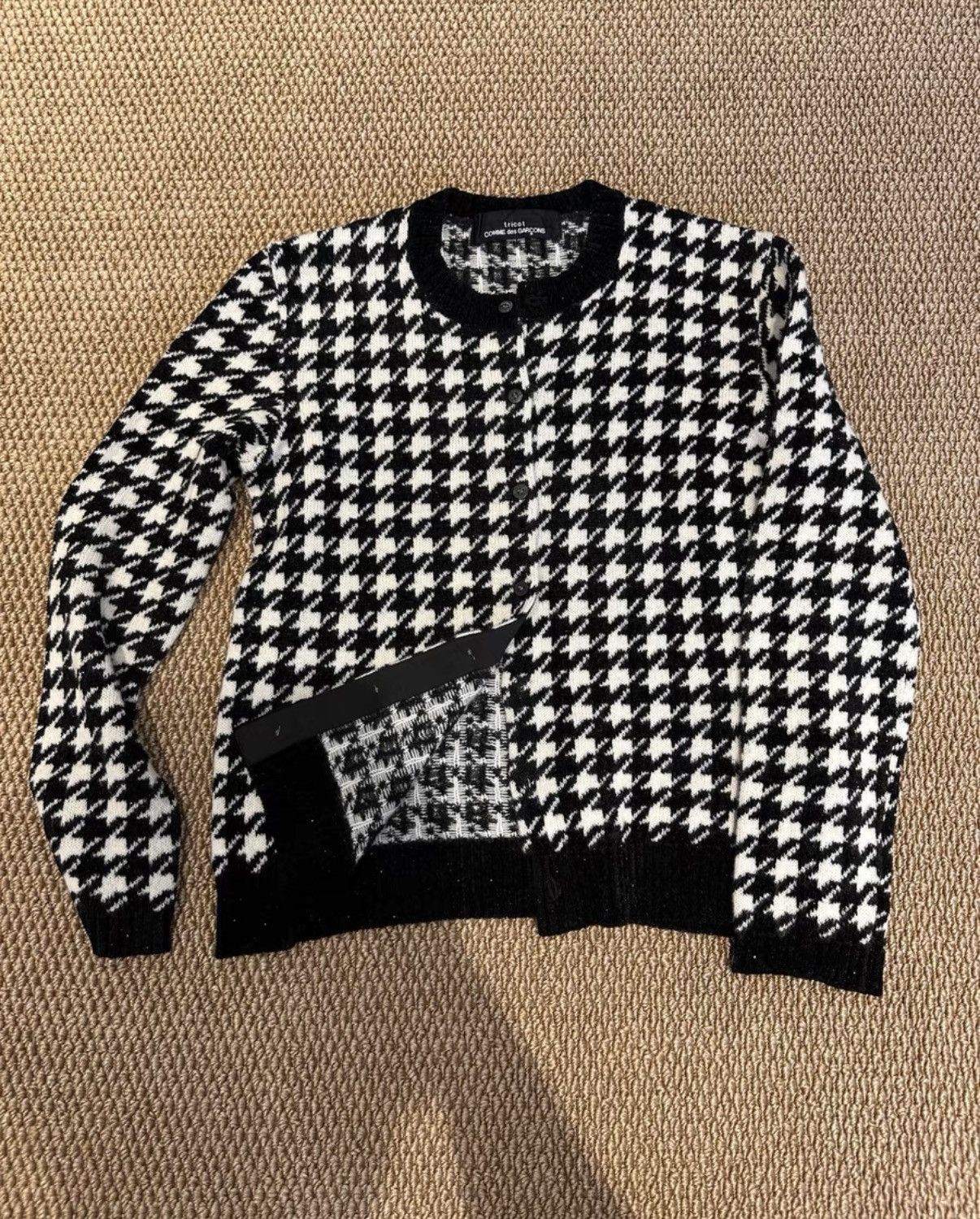 Comme des Garcons Comme des Garçons Wool Houndstooth Cardigan K23 Size M / US 6-8 / IT 42-44 - 1 Thumbnail