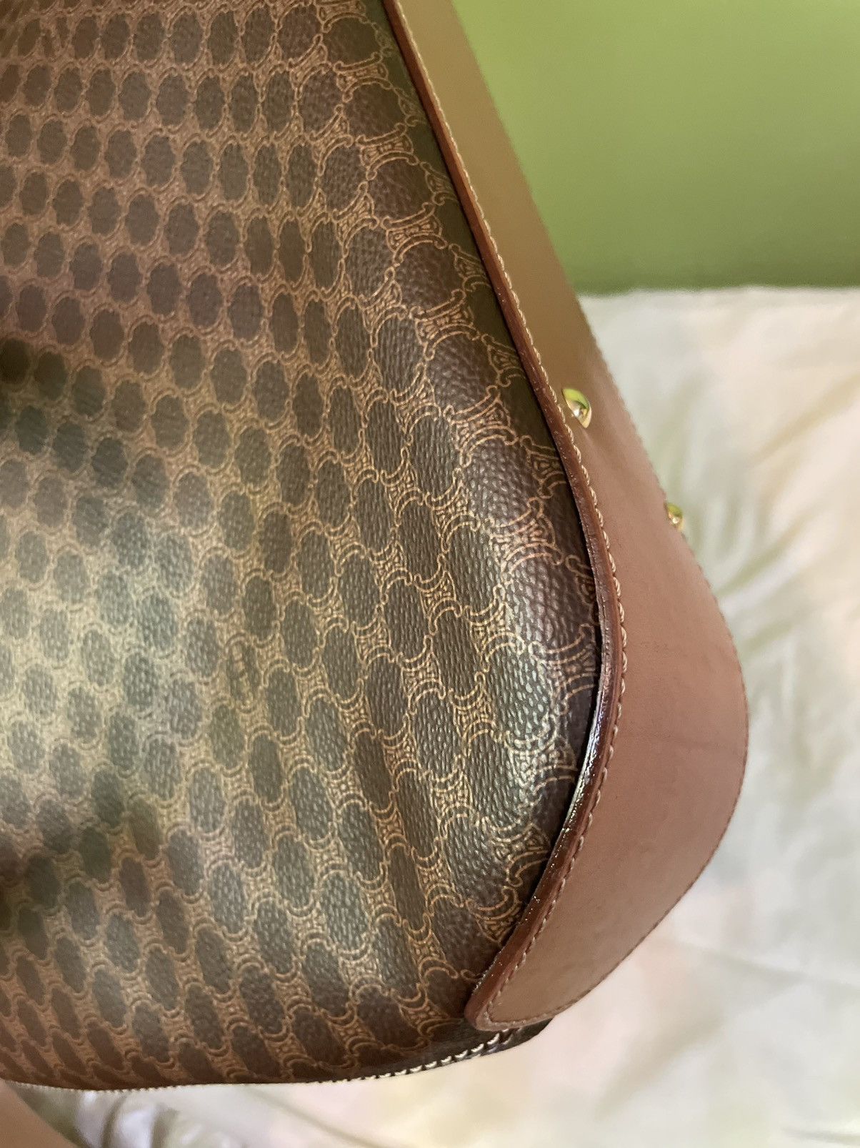 Celine Celine Brown Macadam Tote Bag Size ONE SIZE - 8 Thumbnail