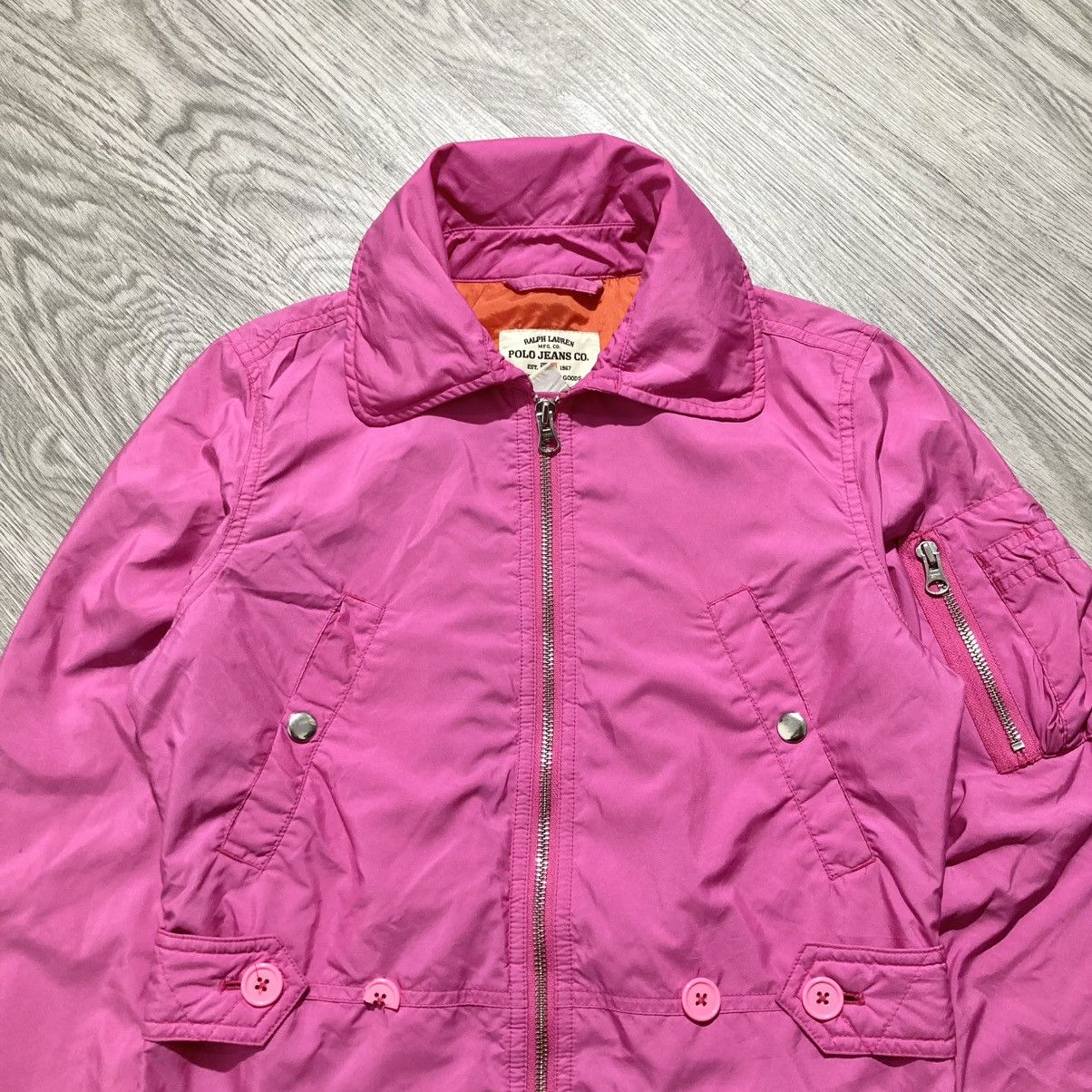 Polo Ralph Lauren Vintage Polo Jeans Co Ralph Lauren Light Jacket Pink Size US S / EU 44-46 / 1 - 2 Thumbnail