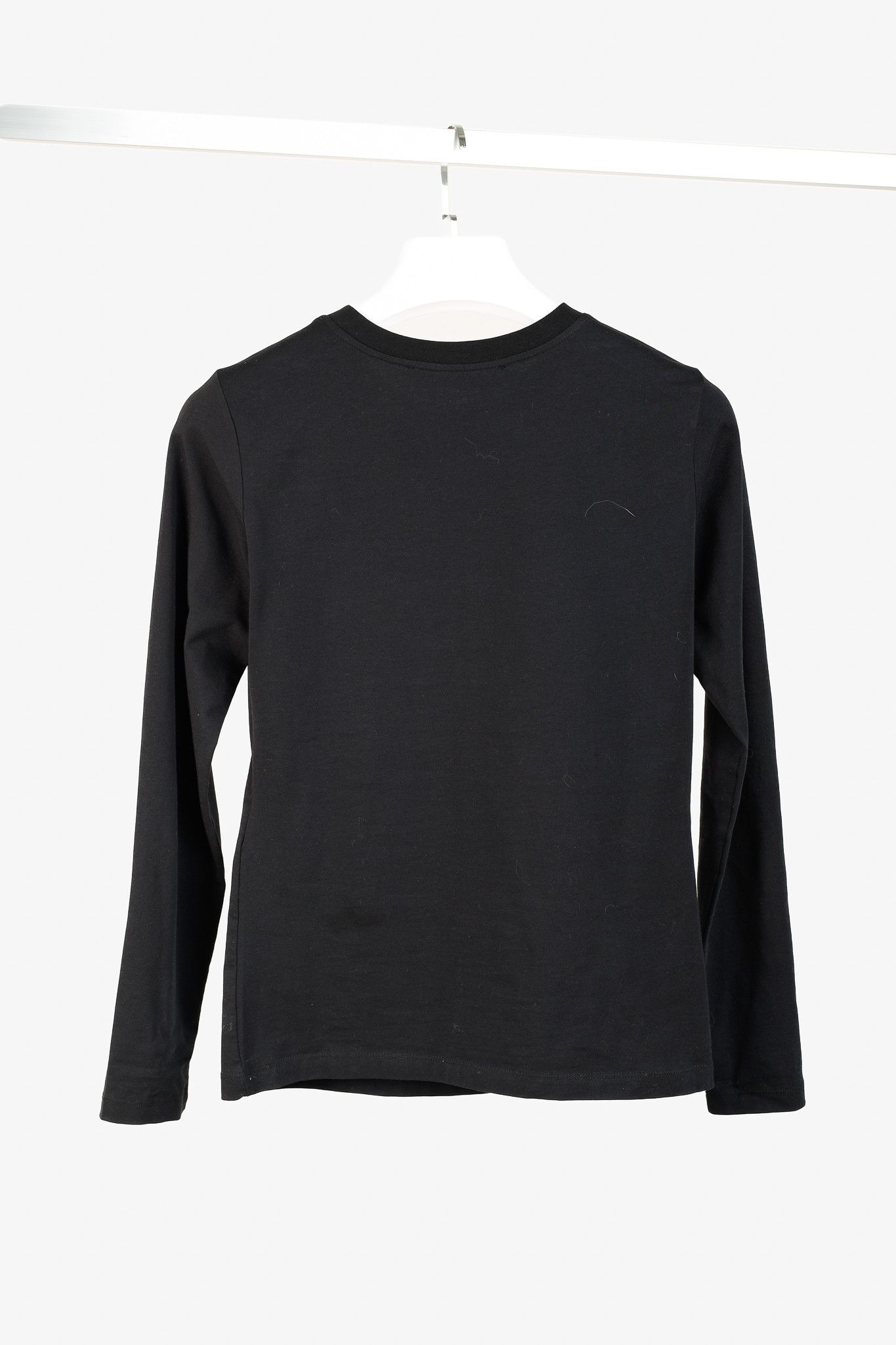 Love Moschino Love Moschino Logo Graphic Long-Sleeve Black Tee Size S / US 4 / IT 40 - 2 Thumbnail